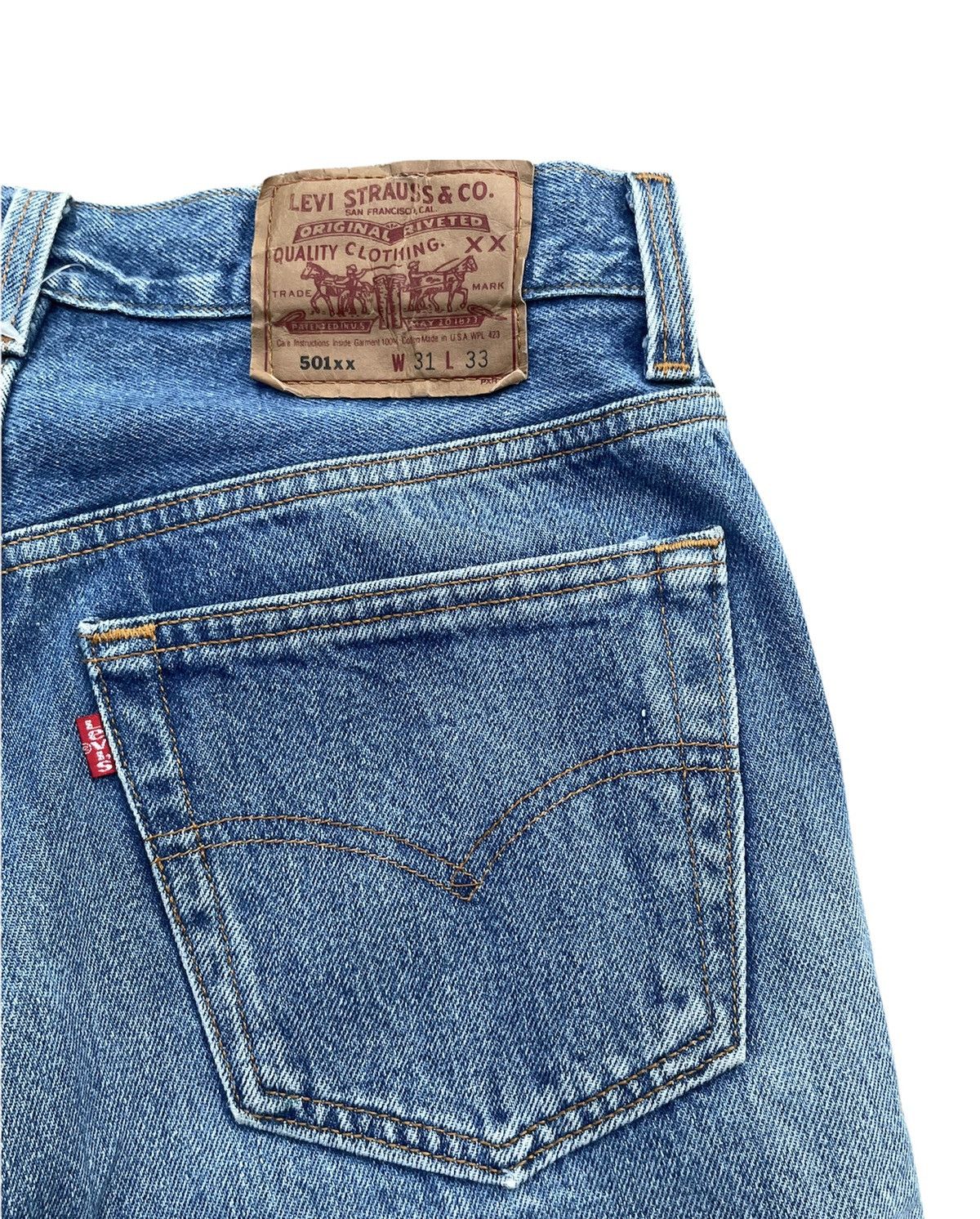 Le Grande Bleu (L.G.B.) × Levi's × Vintage Vintage Levi’s 501xx Usa 1993 Aging Wash Denim Size US 29 - 9 Thumbnail