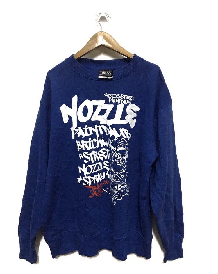 Vintage Oblo skate sweatshirt Size US L / EU 52-54 / 3 - 1 Thumbnail