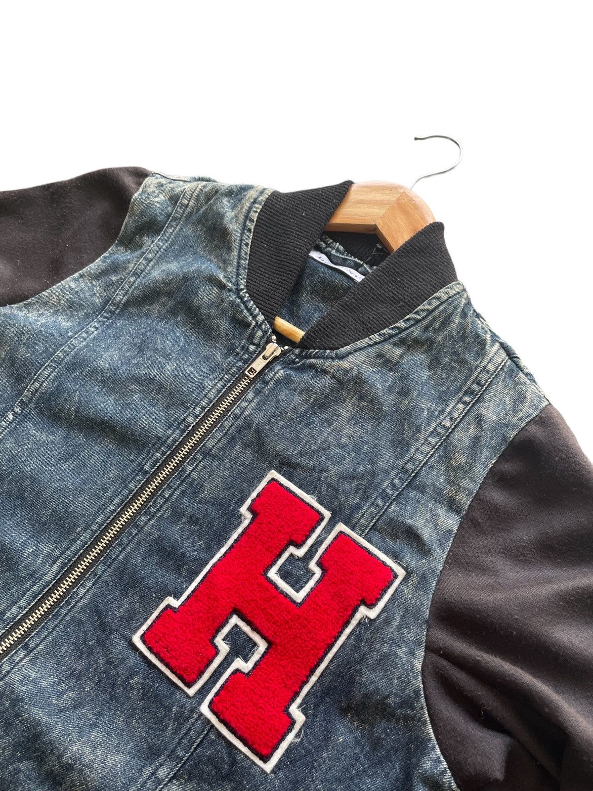 Japanese Brand Browny H Logo Varsity Jacket Size US M / EU 48-50 / 2 - 6 Thumbnail