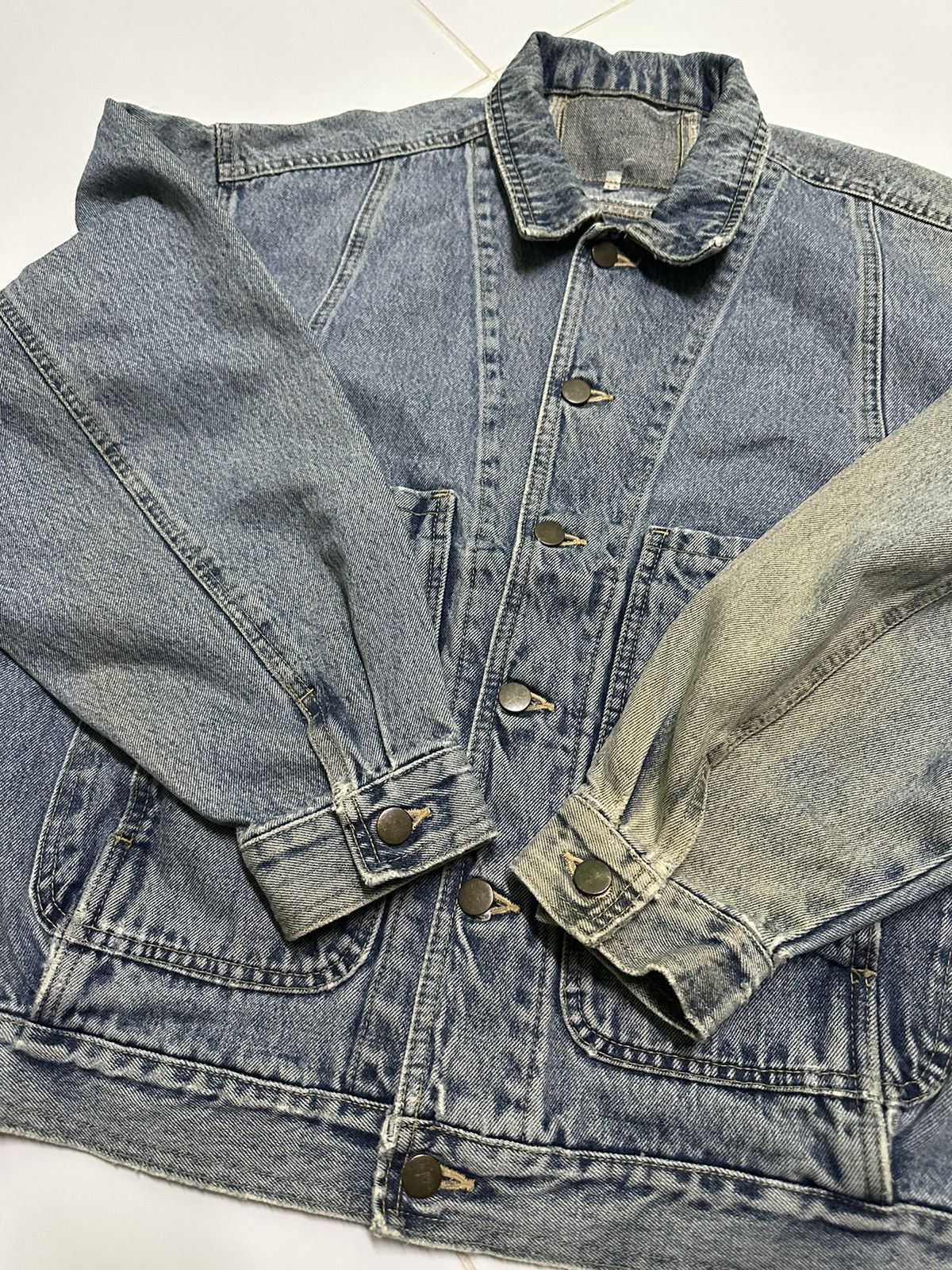 Vintage Vintage 80s denim jacket Size US L / EU 52-54 / 3 - 4 Thumbnail