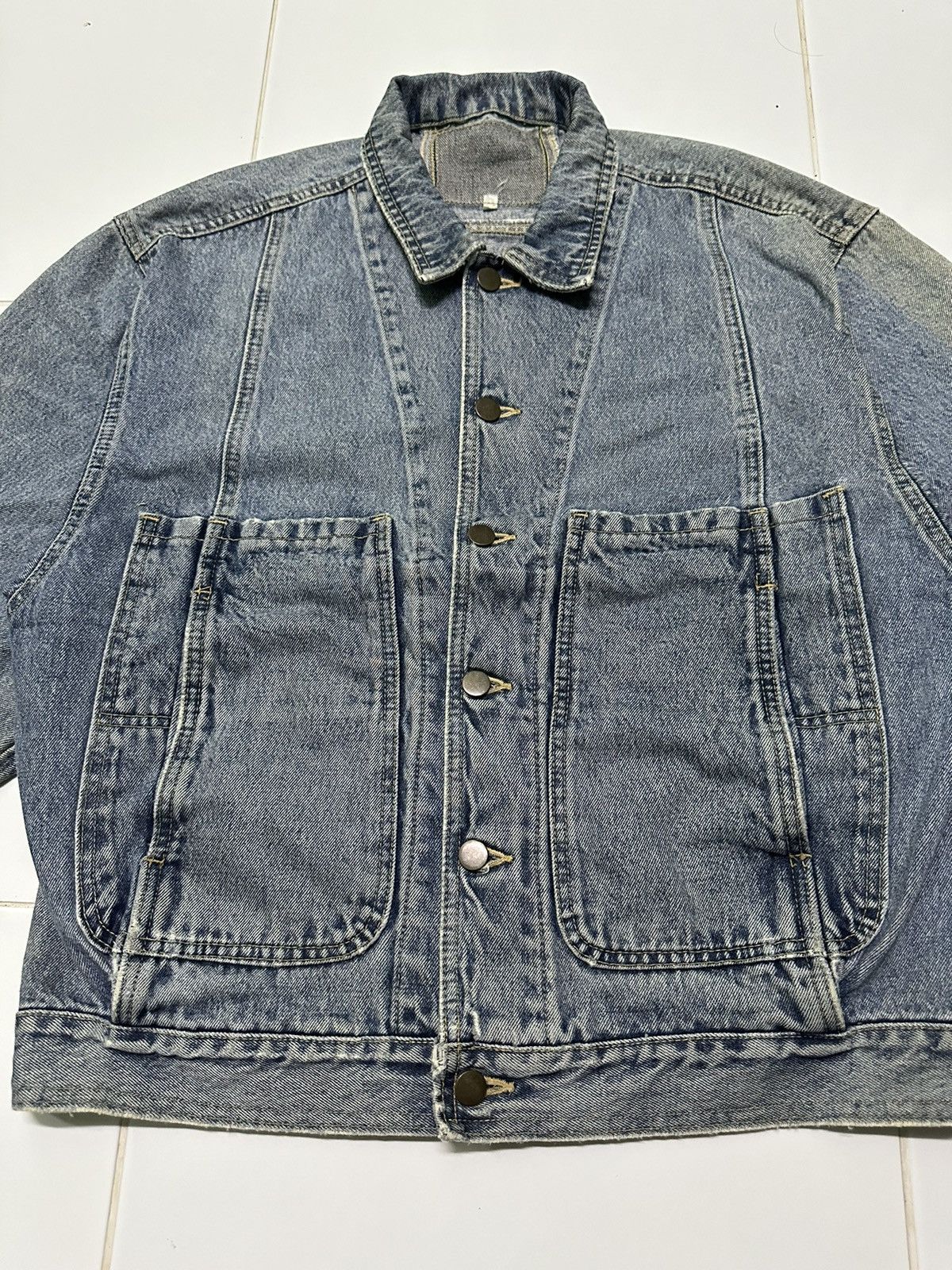 Vintage Vintage 80s denim jacket Size US L / EU 52-54 / 3 - 6 Thumbnail
