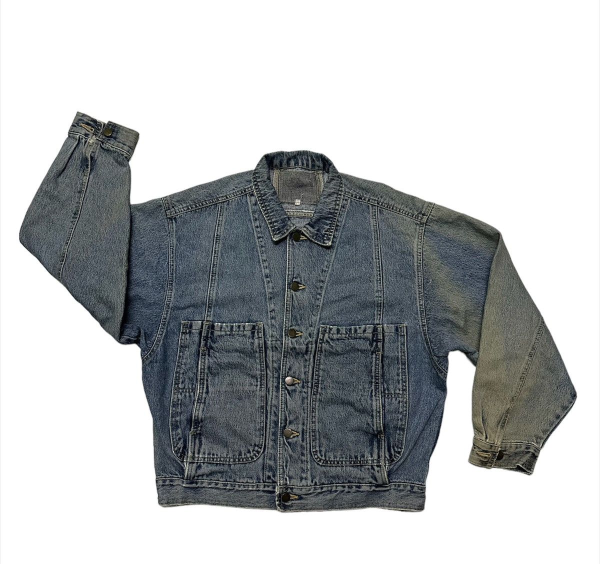 Vintage Vintage 80s denim jacket Size US L / EU 52-54 / 3 - 1 Thumbnail