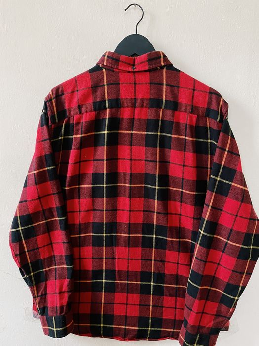 Supreme Supreme Tartan Longsleeve Flannel Shirt Red / Black