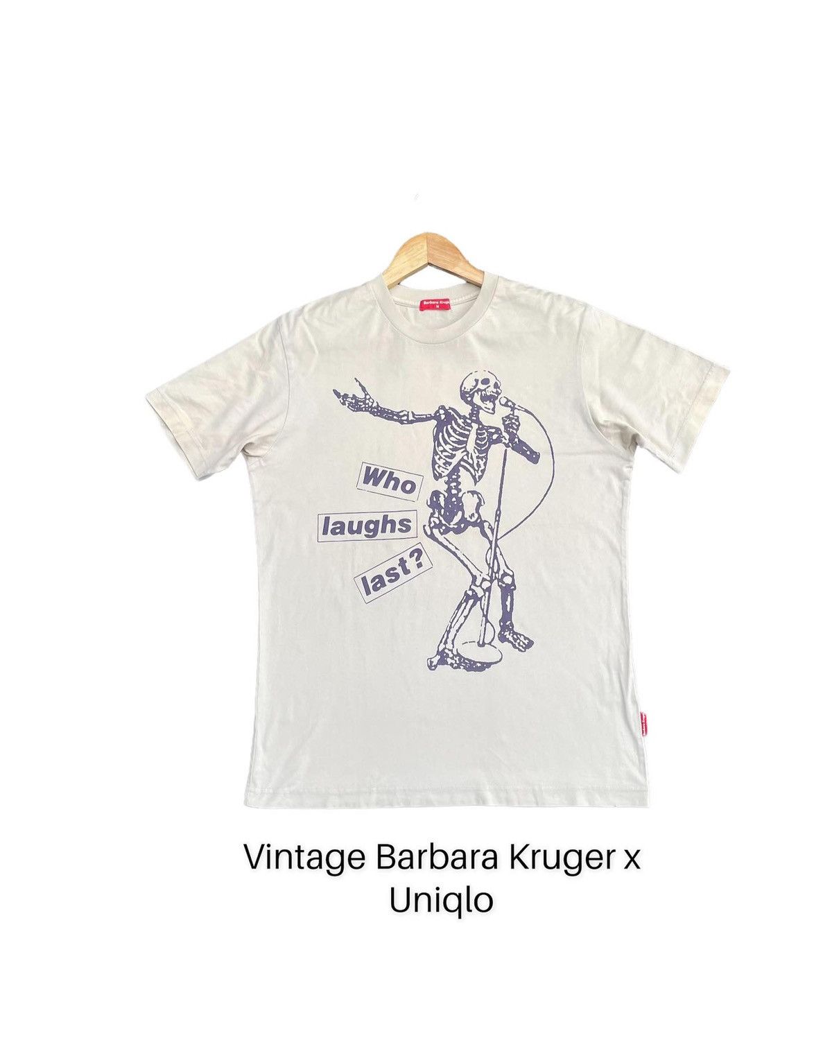 Barbara Kruger × Uniqlo × Vintage Vintage Barbara Kruger Who Laughs Last Tshirt Size US M / EU 48-50 / 2 - 1 Thumbnail
