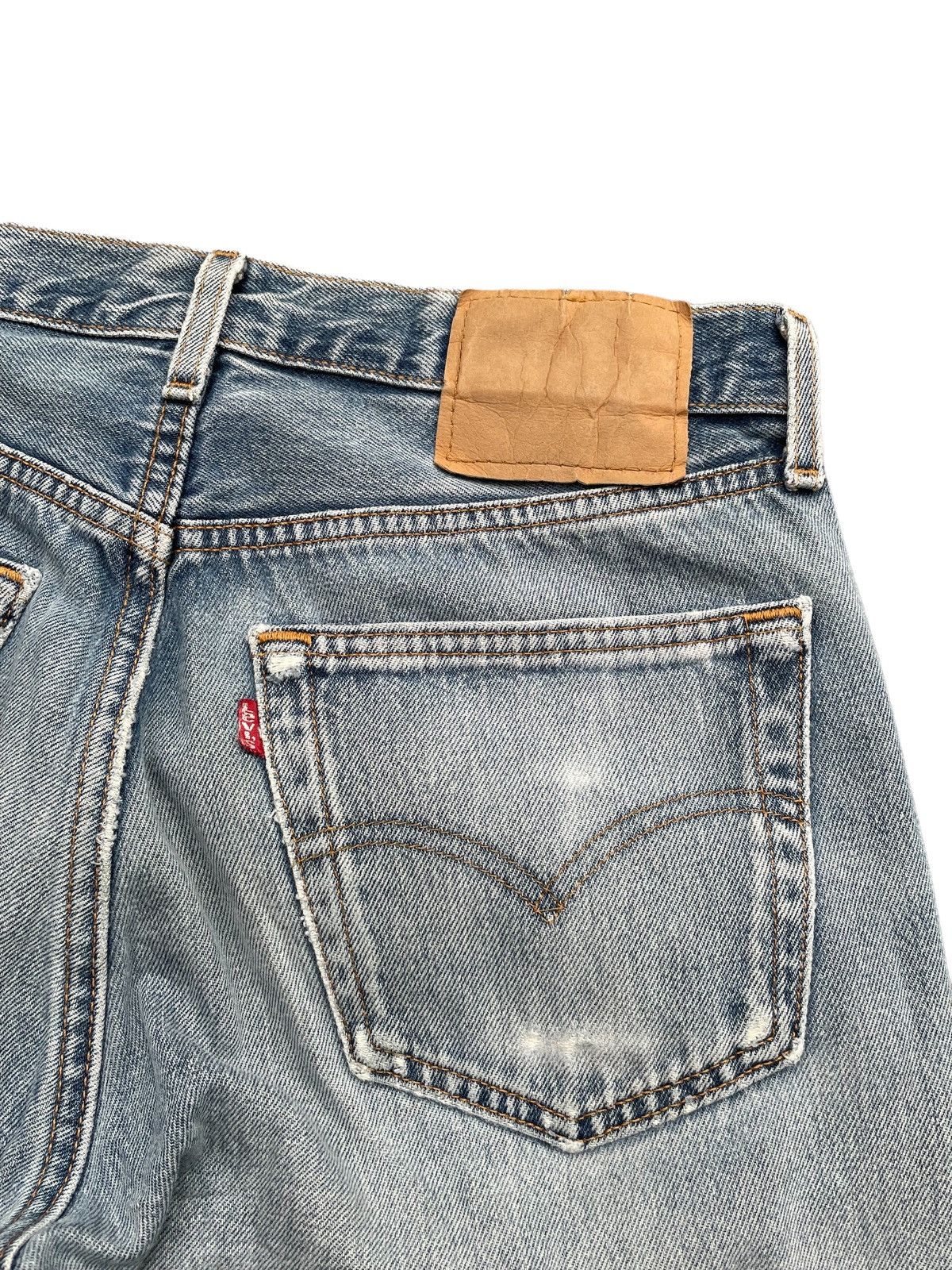 Levi's × Vintage Vintage 1997 Levis 501 e Distresed Denim Size US 31 - 12 Thumbnail