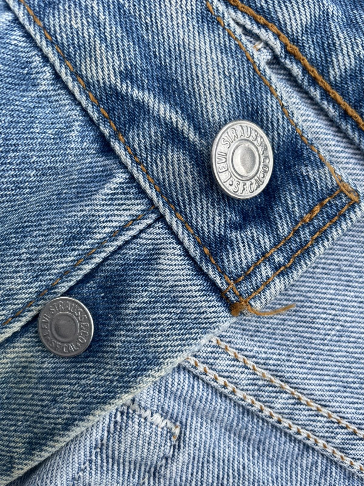 If Six Was Nine Vintage Levis 501 e 1995 Usa Aging Faded Wash Denim Size US 29 - 15 Thumbnail