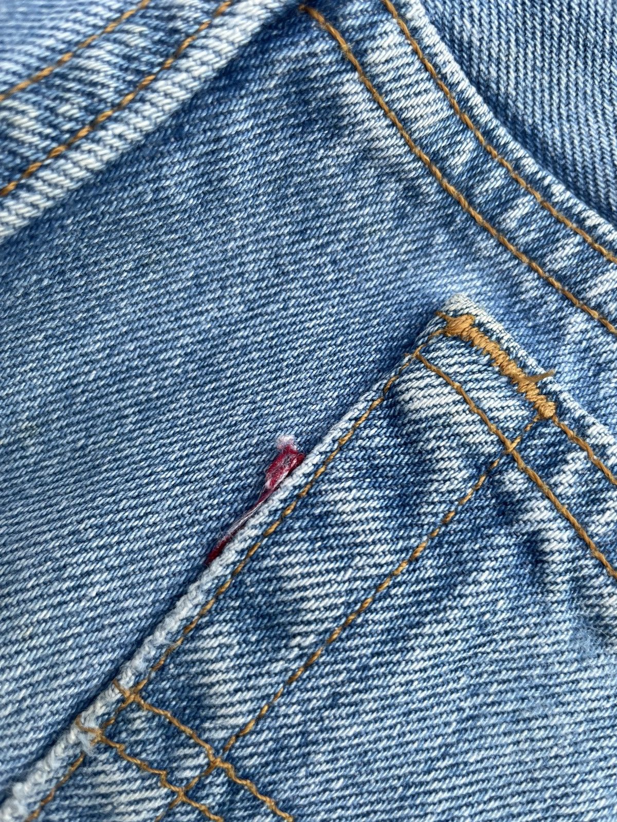 If Six Was Nine Vintage Levis 501 e 1995 Usa Aging Faded Wash Denim Size US 29 - 10 Thumbnail