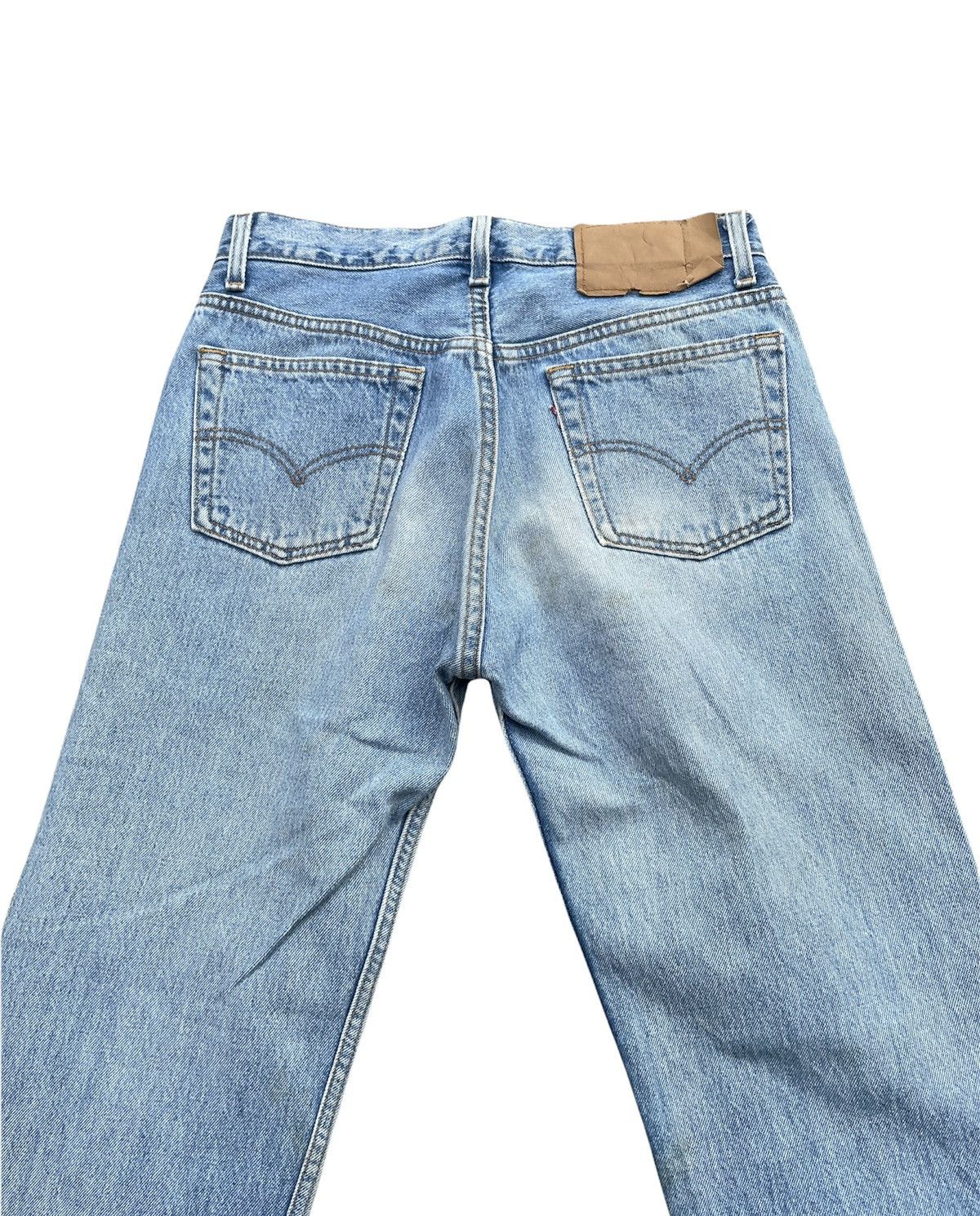 If Six Was Nine Vintage Levis 501 e 1995 Usa Aging Faded Wash Denim Size US 29 - 7 Thumbnail