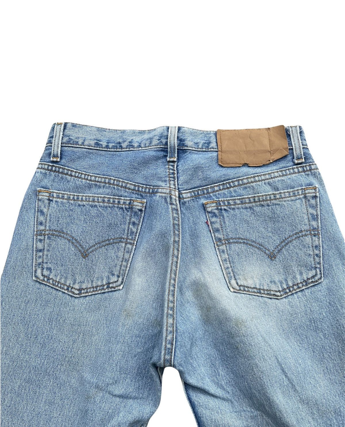 If Six Was Nine Vintage Levis 501 e 1995 Usa Aging Faded Wash Denim Size US 29 - 8 Thumbnail