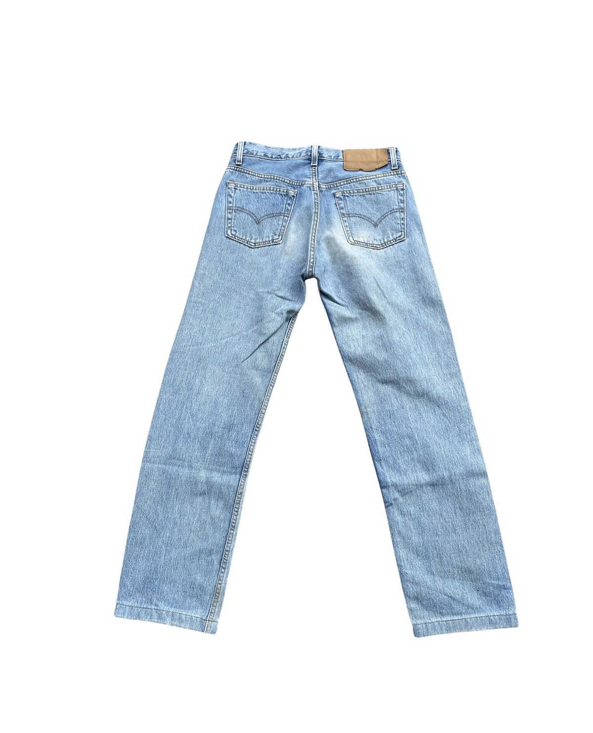 If Six Was Nine Vintage Levis 501 e 1995 Usa Aging Faded Wash Denim Size US 29 - 6 Thumbnail