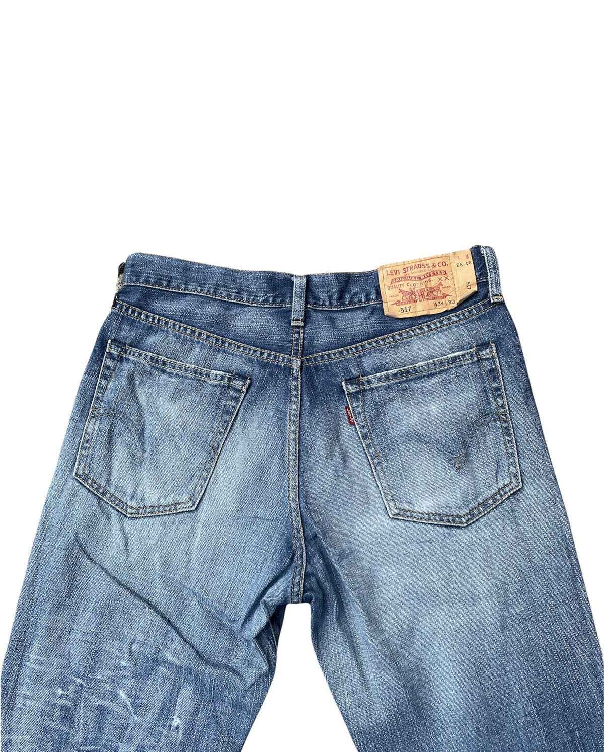 Levi's Levis 517 e Vintage 2005 Aging Distressed Denim Size US 34 / EU 50 - 12 Thumbnail