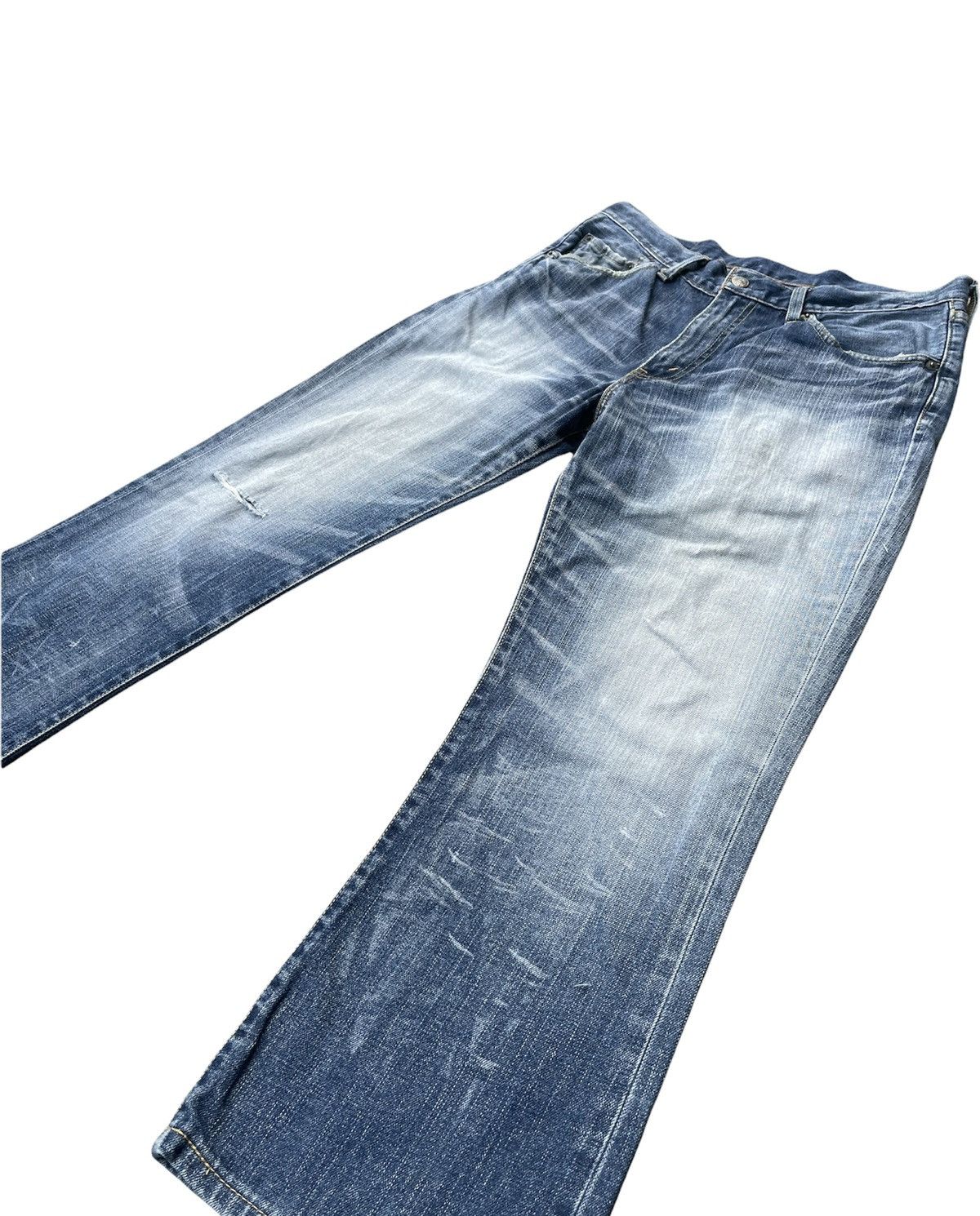 Levi's Levis 517 e Vintage 2005 Aging Distressed Denim Size US 34 / EU 50 - 3 Thumbnail