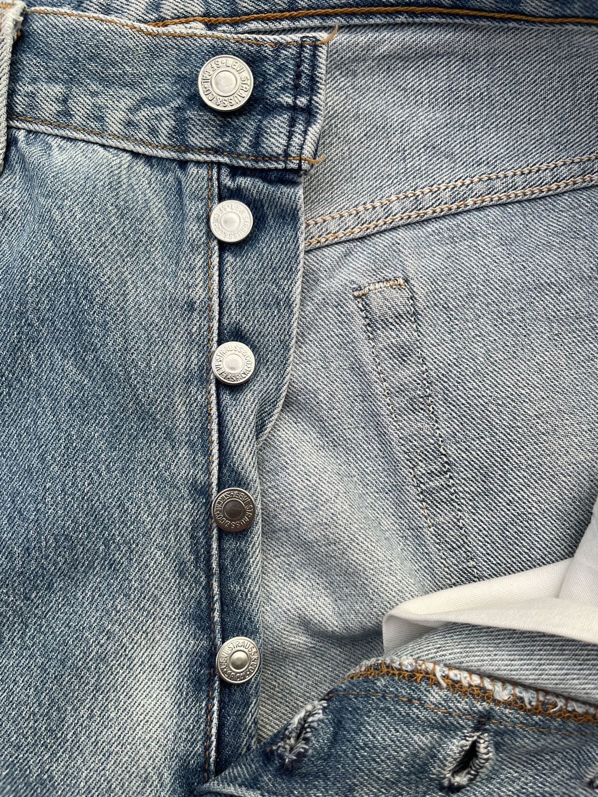 Levi's Vintage Levi’s 501XX e 1994 Usa Aging Faded Distressed Size US 33 - 17 Thumbnail