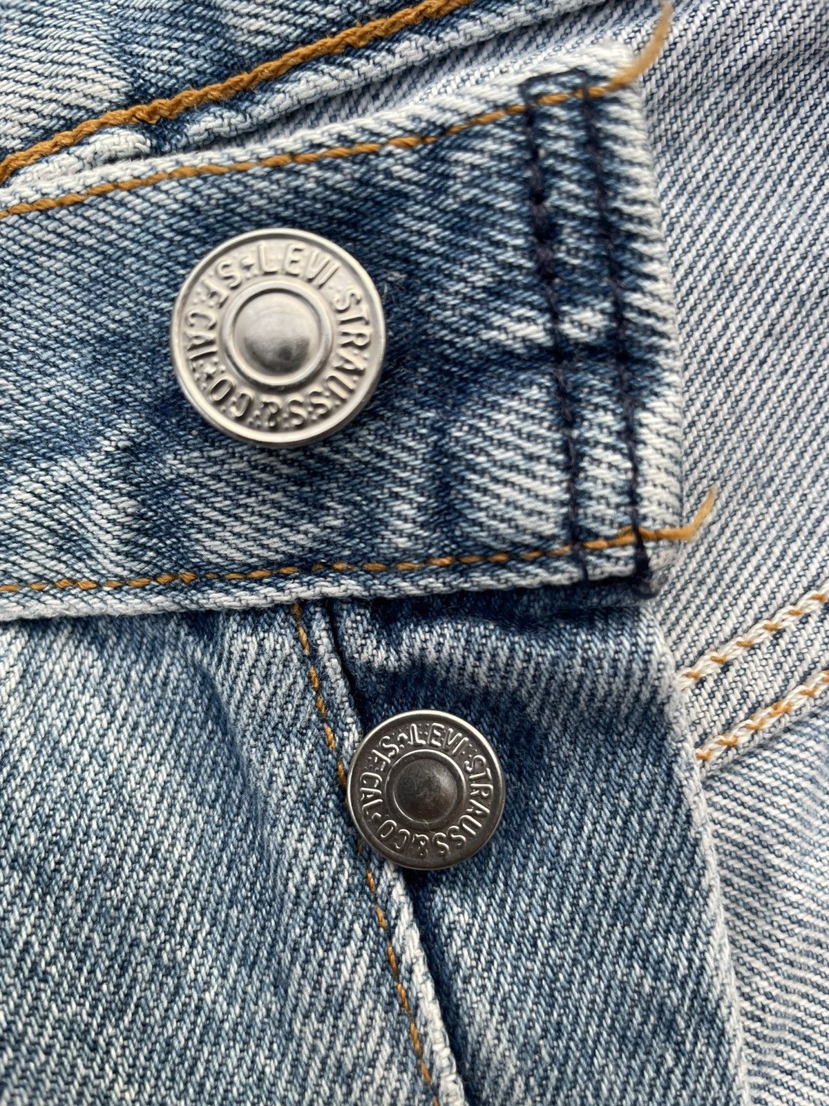 Levi's Vintage Levi’s 501XX e 1994 Usa Aging Faded Distressed Size US 33 - 16 Thumbnail