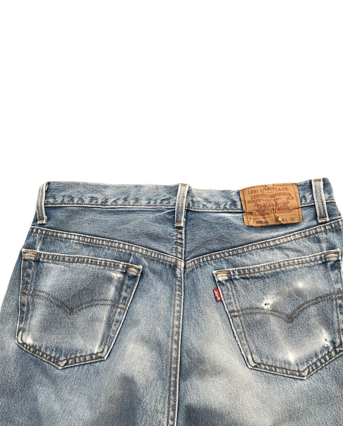 Levi's Vintage Levi’s 501XX e 1994 Usa Aging Faded Distressed Size US 33 - 8 Thumbnail