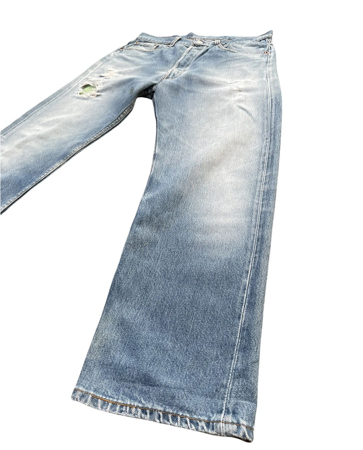 Levi's Vintage Levi’s 501XX e 1994 Usa Aging Faded Distressed Size US 33 - 2 Thumbnail