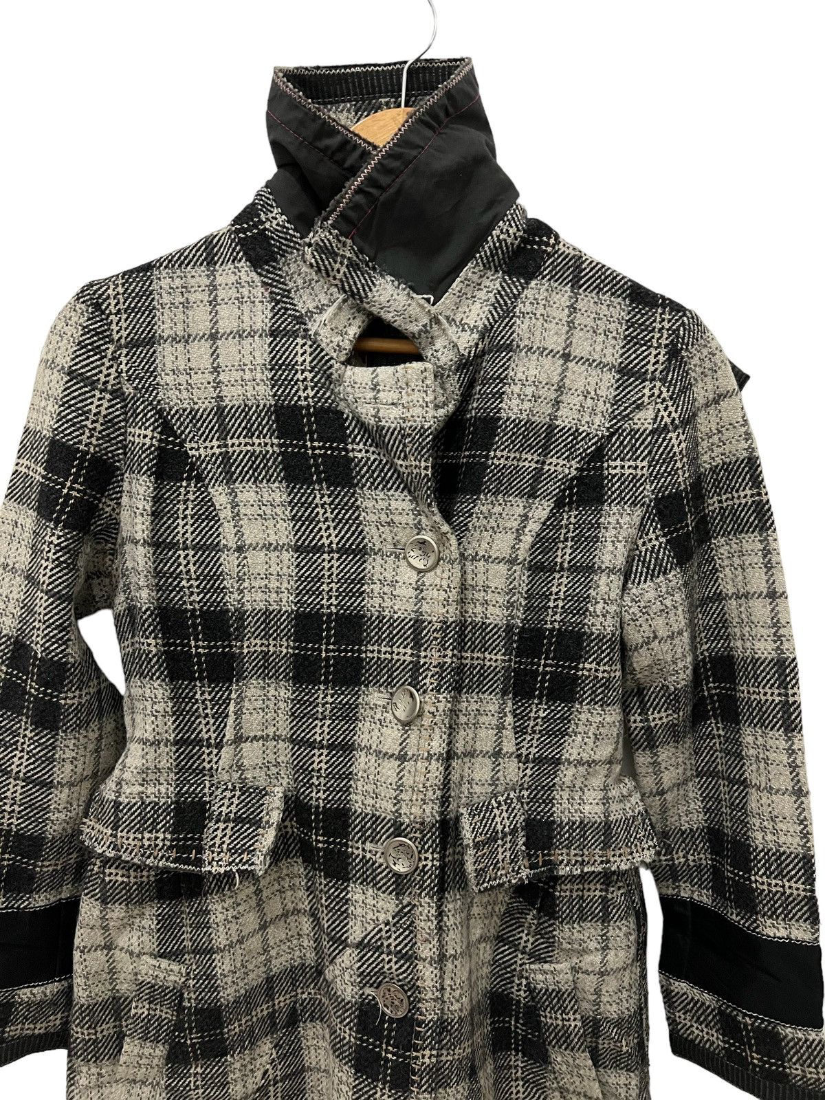 Marithe + Francois Girbaud × Vintage MARITHE FRANCOIS GIRBOAAUD WOOL COAT Size M / US 6-8 / IT 42-44 - 2 Thumbnail