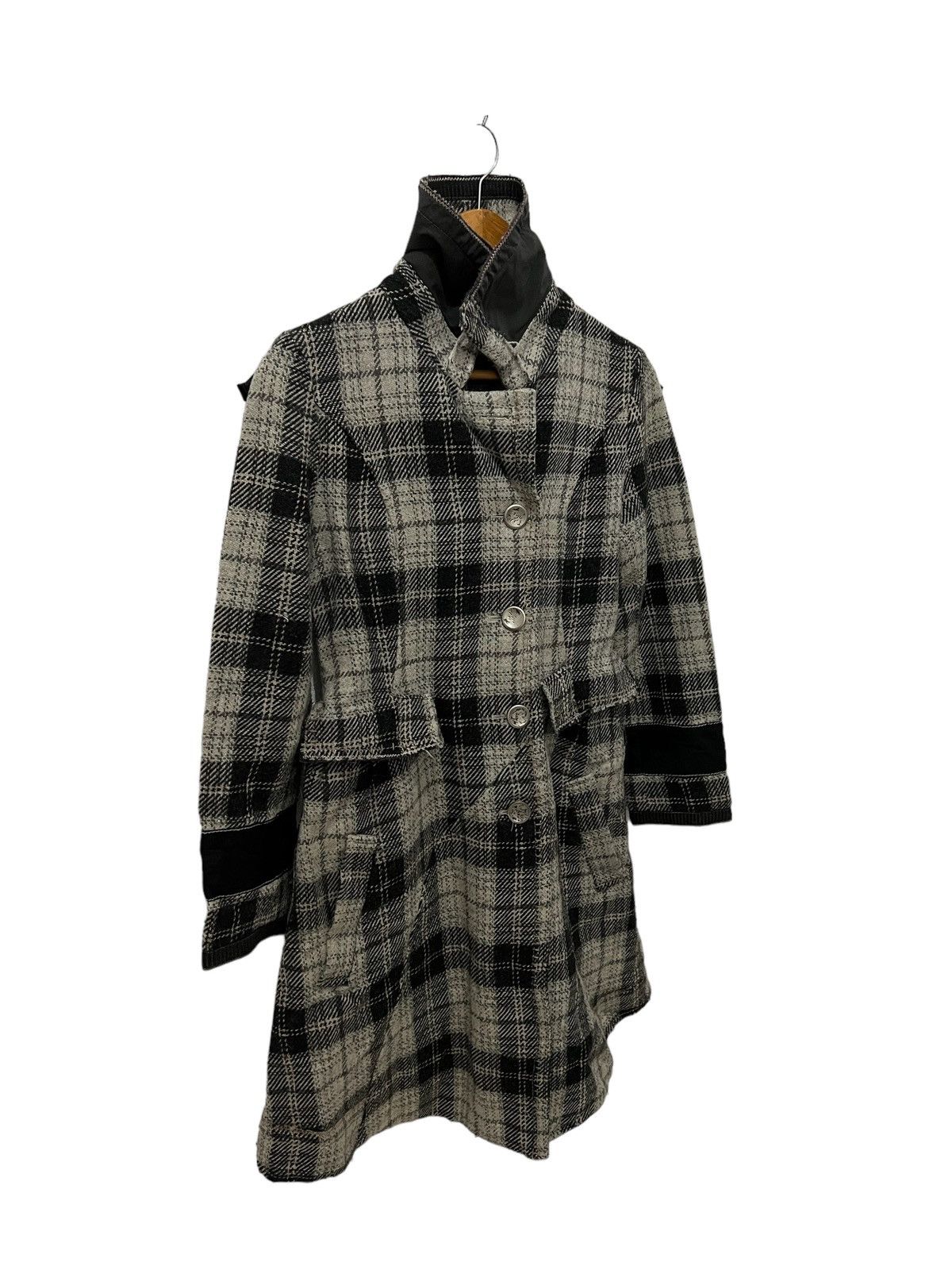 Marithe + Francois Girbaud × Vintage MARITHE FRANCOIS GIRBOAAUD WOOL COAT Size M / US 6-8 / IT 42-44 - 4 Thumbnail