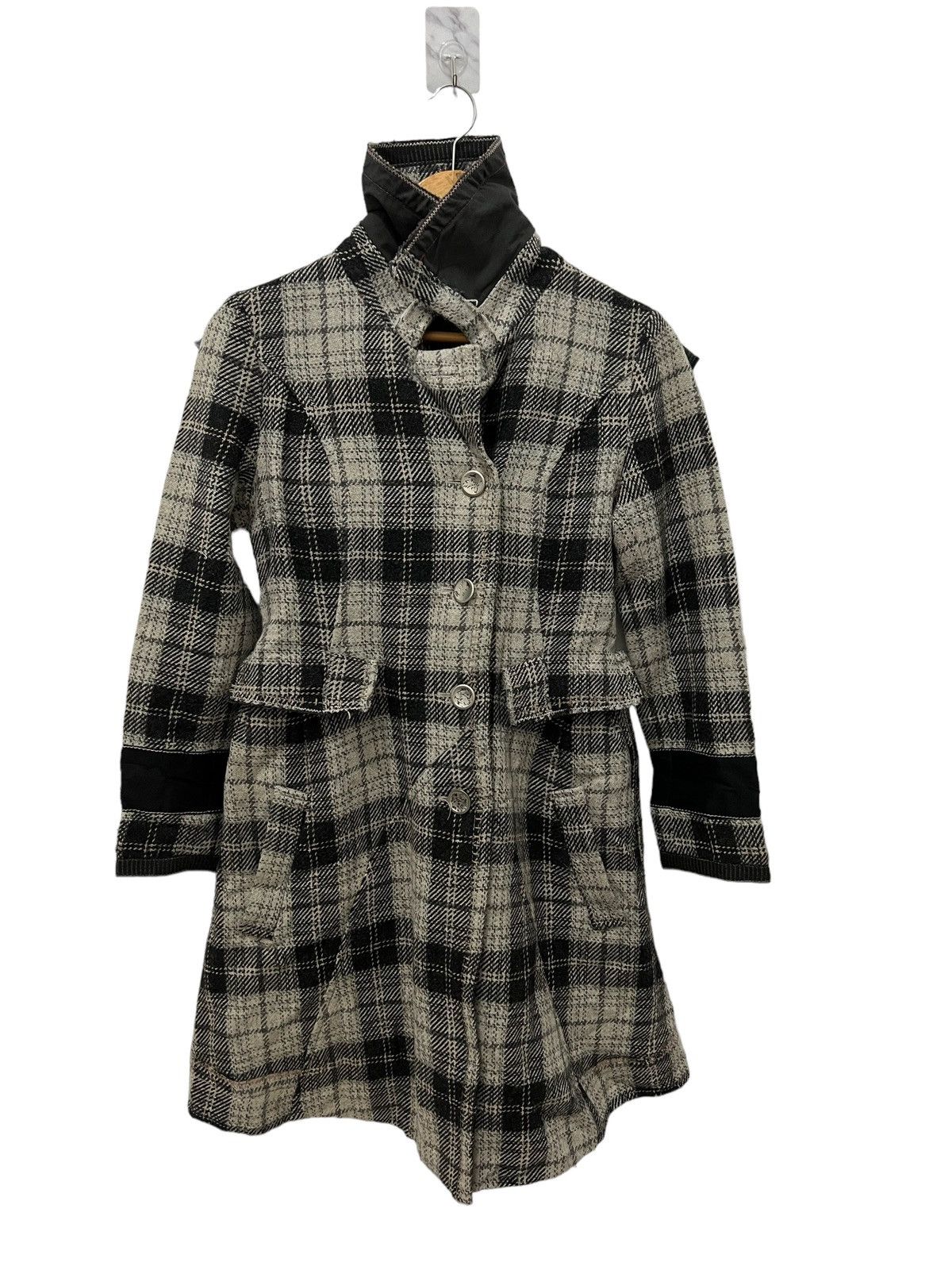 Marithe + Francois Girbaud × Vintage MARITHE FRANCOIS GIRBOAAUD WOOL COAT Size M / US 6-8 / IT 42-44 - 1 Thumbnail