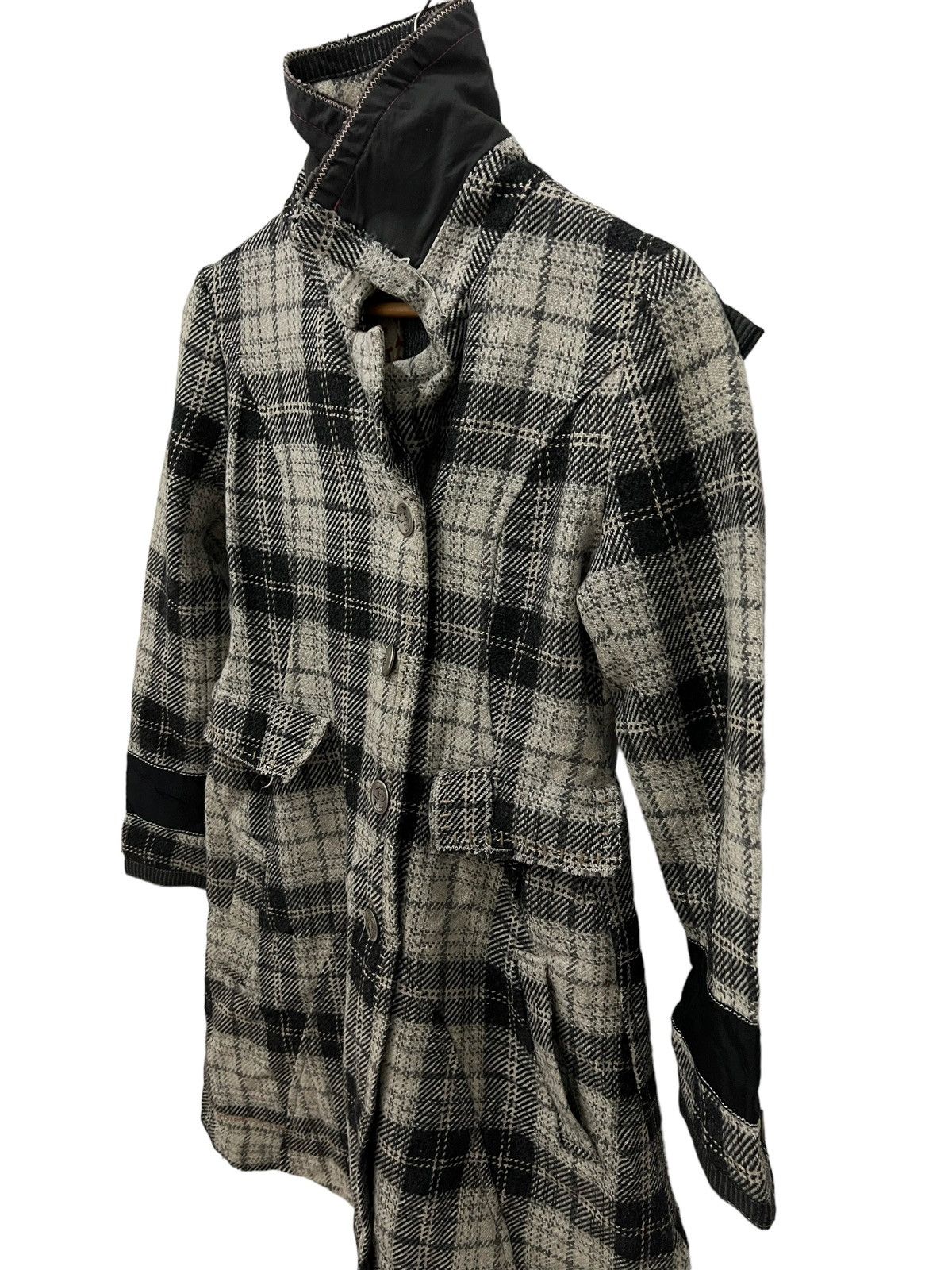 Marithe + Francois Girbaud × Vintage MARITHE FRANCOIS GIRBOAAUD WOOL COAT Size M / US 6-8 / IT 42-44 - 5 Thumbnail