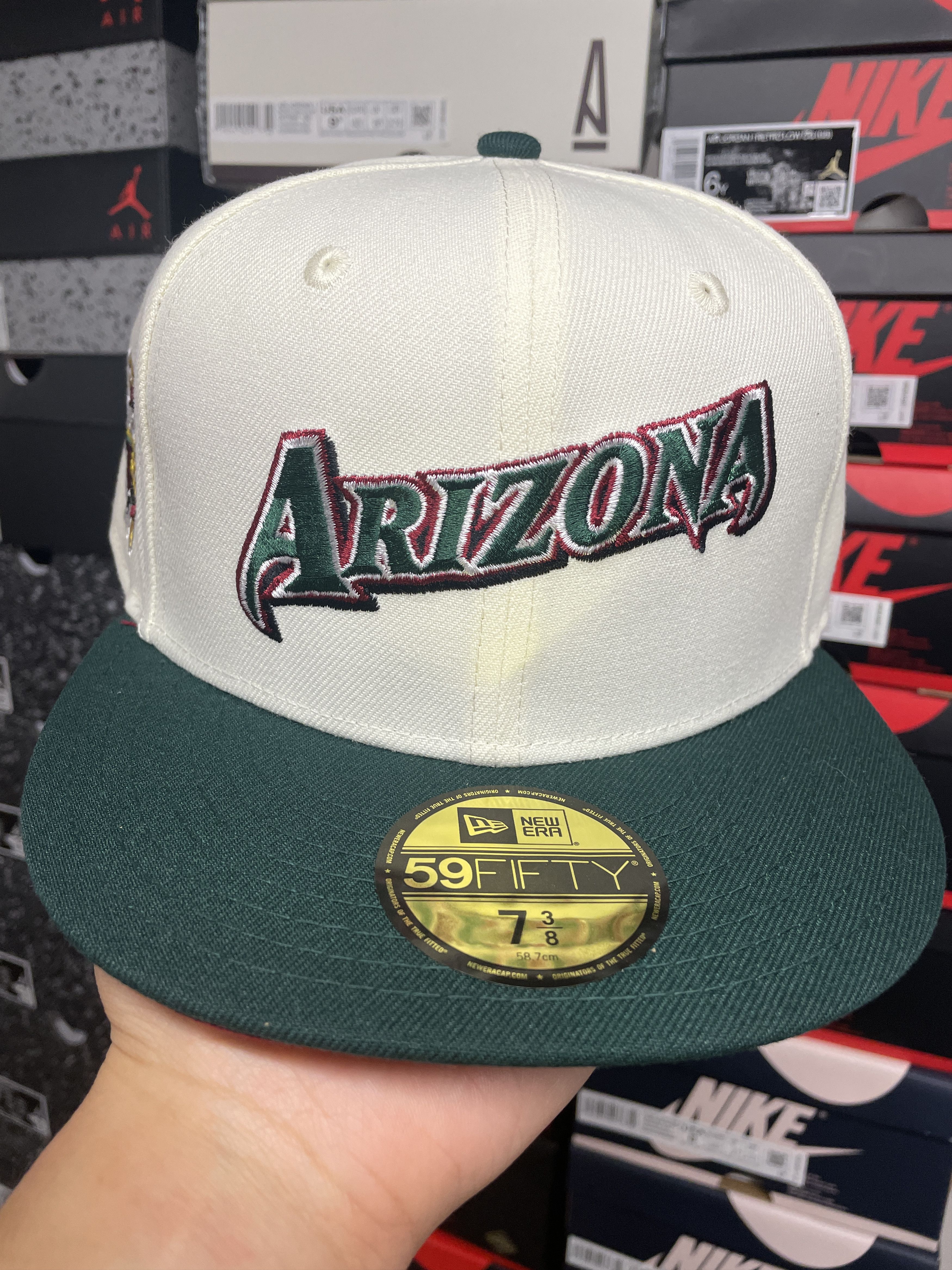 MLB × New Era 7 3/8 Proimage Script Arizona Diamondbacks Chrome White 2001 Size ONE SIZE - 2 Thumbnail