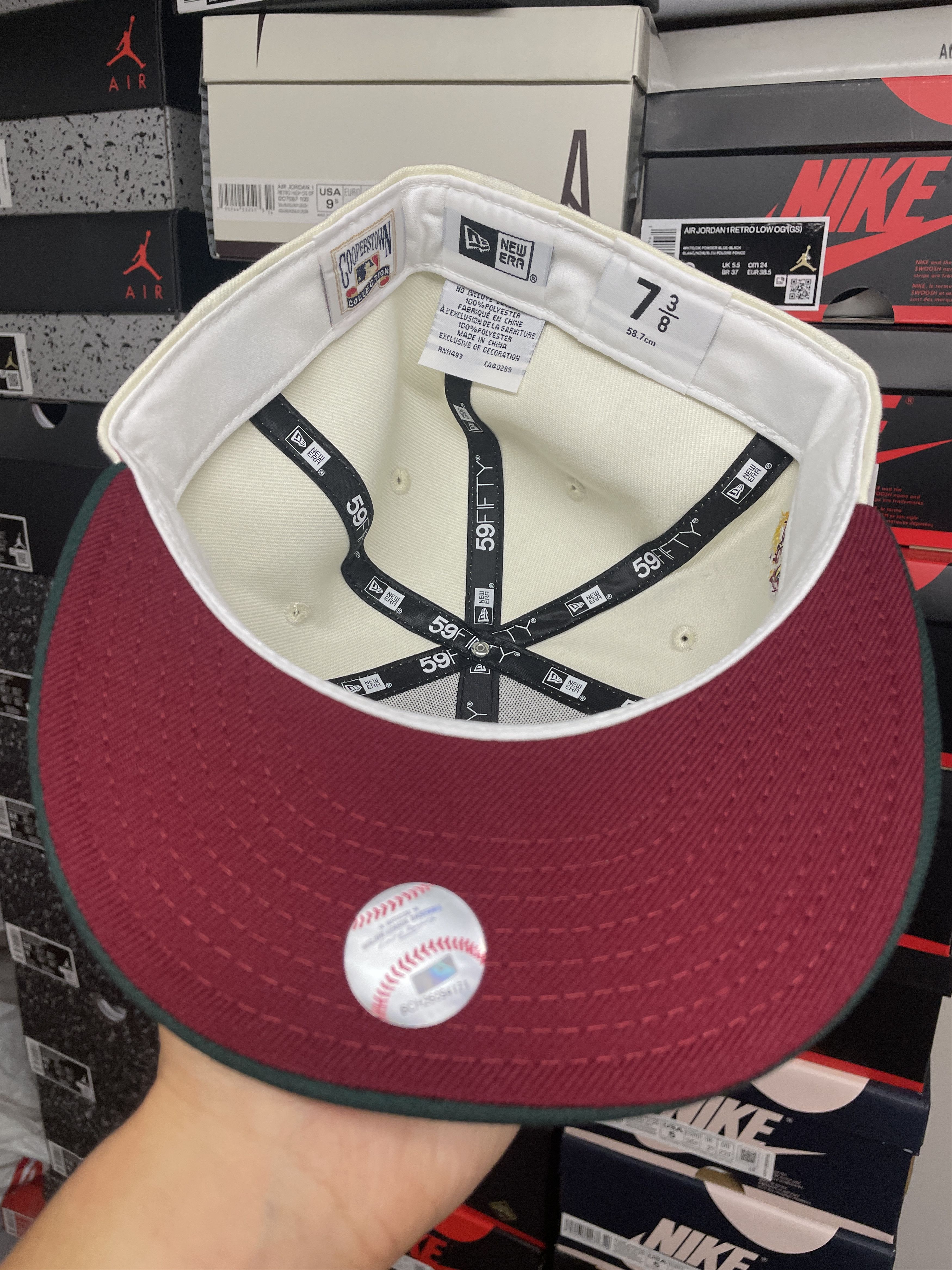 MLB × New Era 7 3/8 Proimage Script Arizona Diamondbacks Chrome White 2001 Size ONE SIZE - 6 Thumbnail