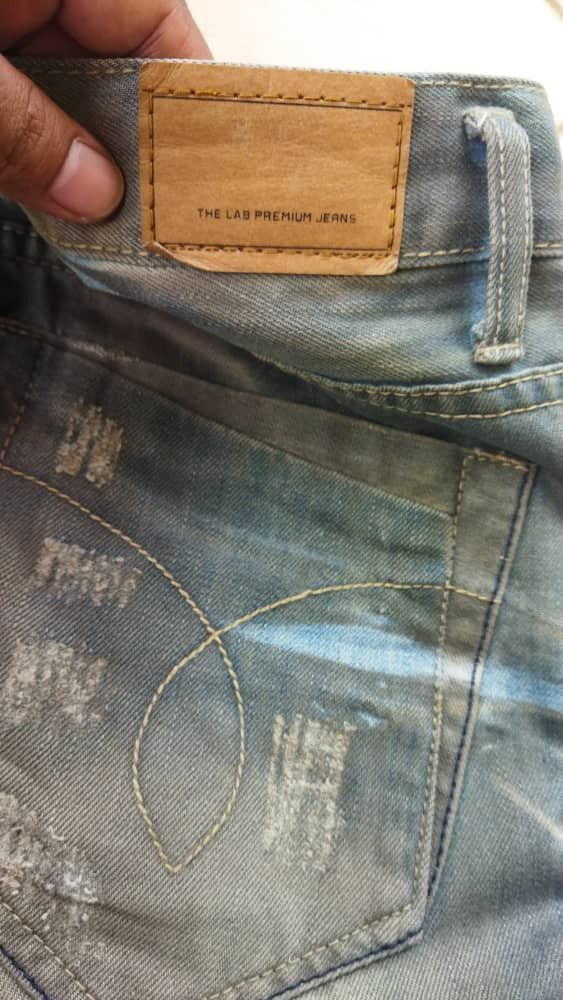Designer 🔥GROWTH BY GRAIL DSTRESSED THE LAB DENIM KAPITAL STYLES Size US 32 / EU 48 - 3 Thumbnail