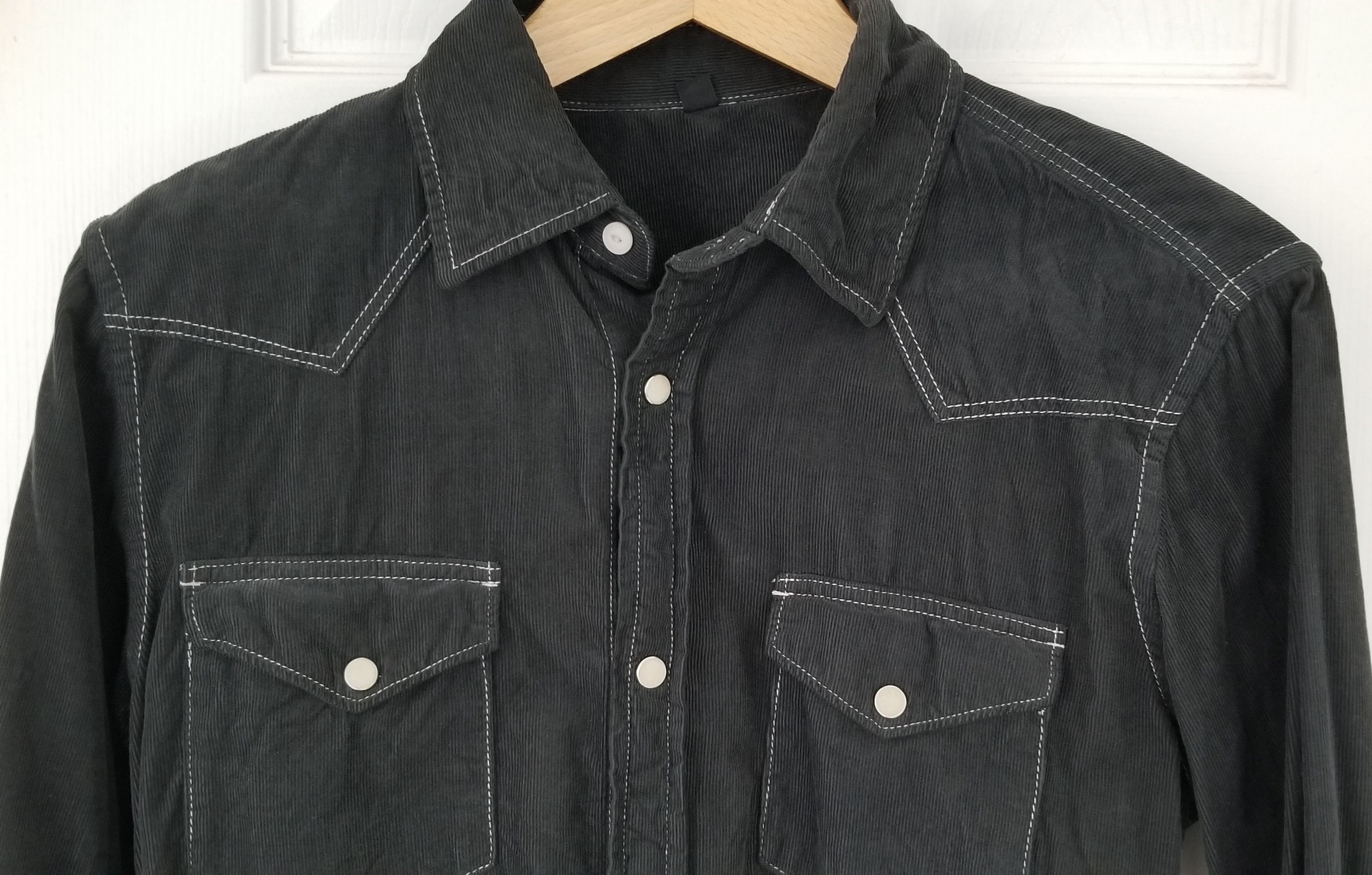 Muji Muji Japan Corduroy Flannel RRL Western Warehouse Shirt Size US S / EU 44-46 / 1 - 3 Thumbnail