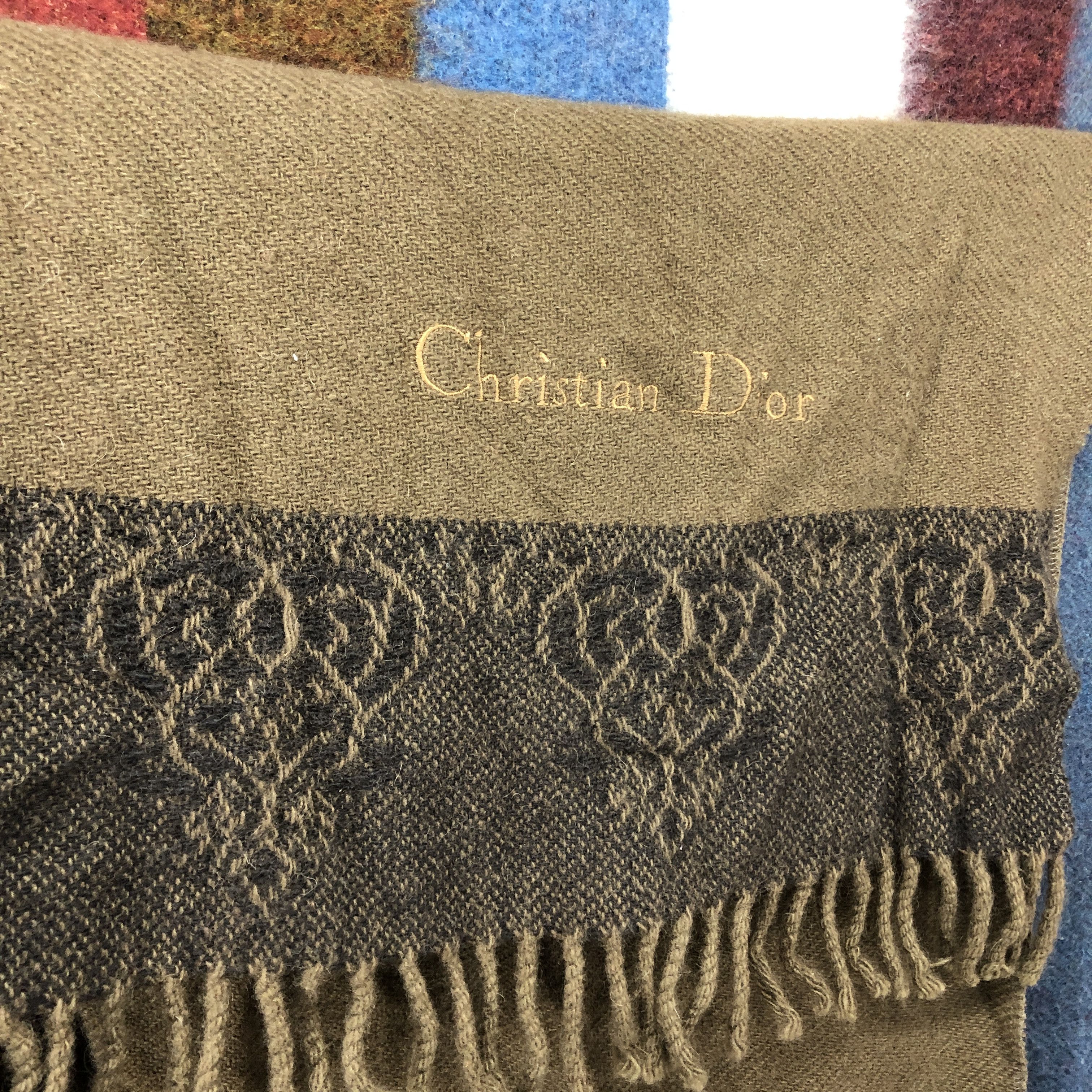 Christian Dior Monsieur Vintage CHRISTIAN DIOR Muffler Scarf #0755/AF Size ONE SIZE - 4 Thumbnail