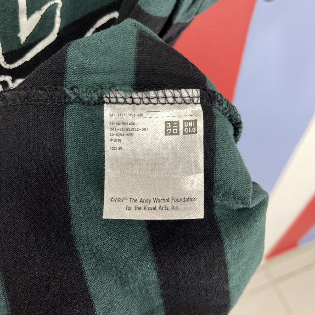 Andy Warhol × Uniqlo ANDY WARHOL x UNIQLO Stripe T Shirt #AP Size US S / EU 44-46 / 1 - 5 Thumbnail