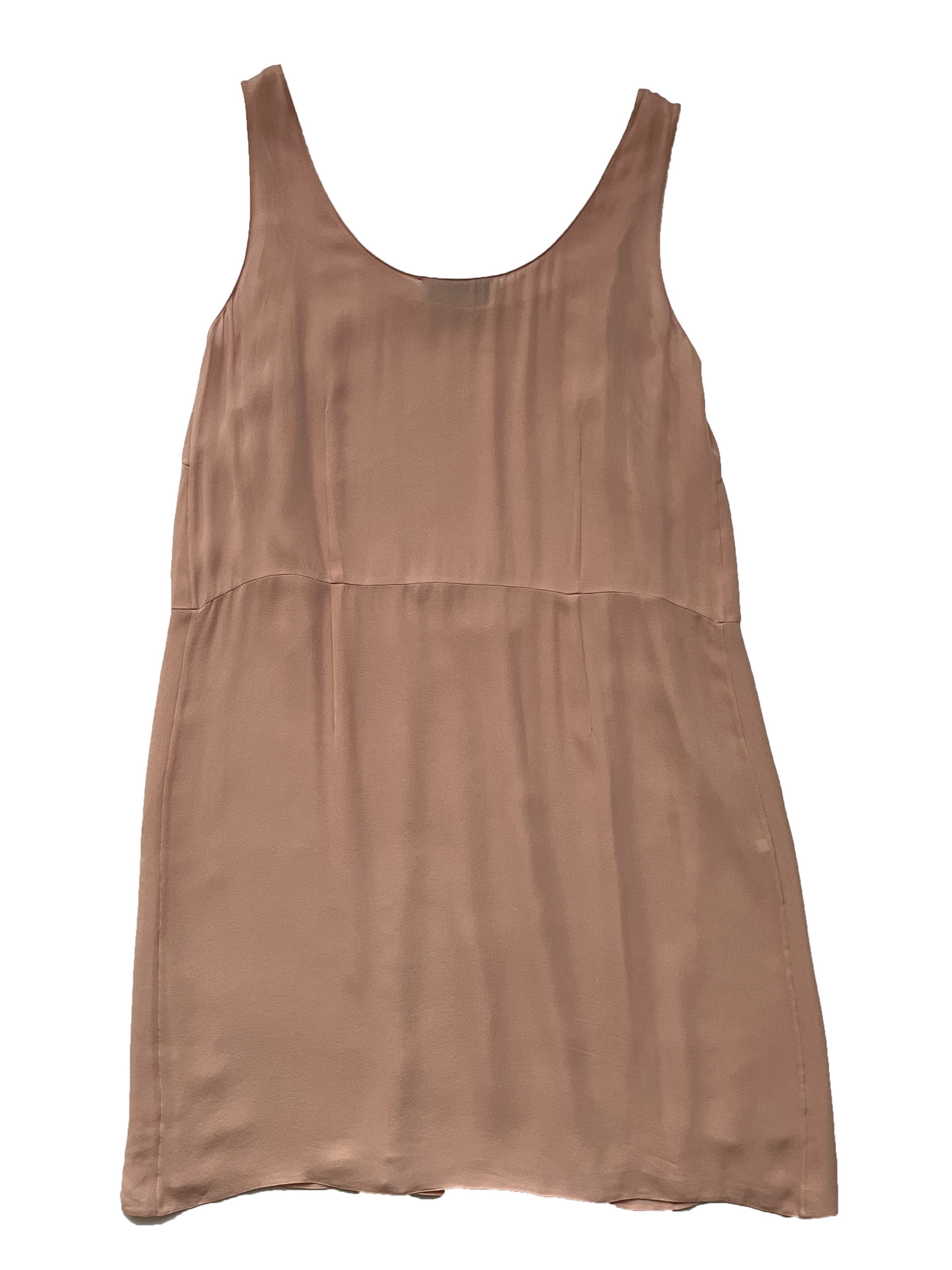 Prada ⚡️QUICK SALE⚡️Prada Peach Chiffon Dress Size L / US 10 / IT 46 - 2 Thumbnail