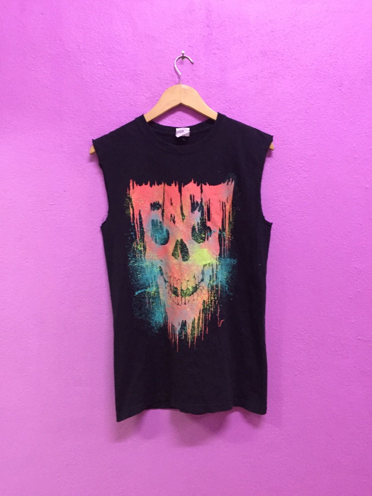 Misfits Skull Band Colourfull Clone Tank Top Size S