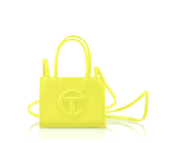 Telfar Small Shopping Bag - Highlighter yellow