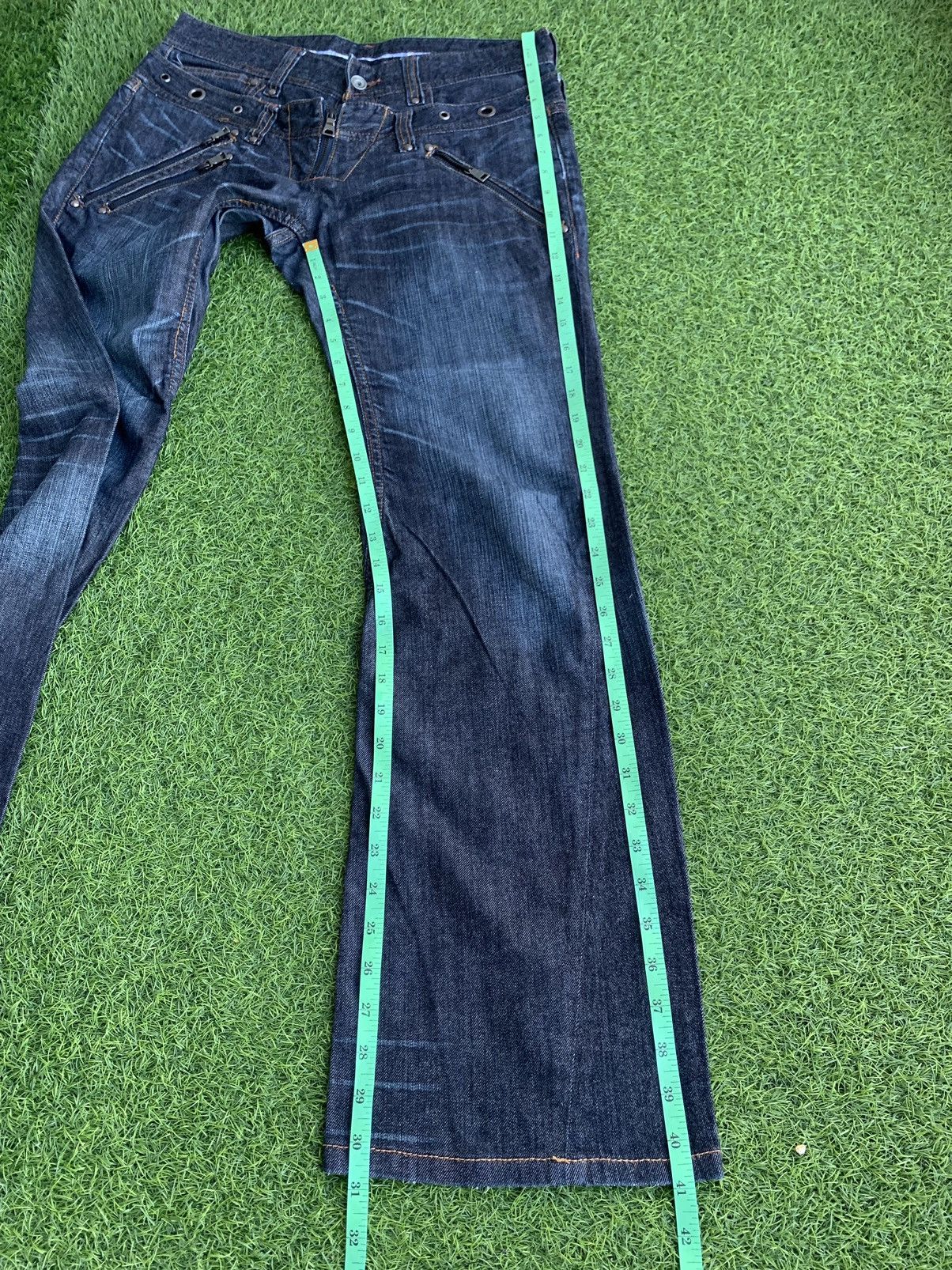 20471120 × If Six Was Nine × PPFM Vintage Nicole Club For Man Double Waist Flare Jeans Size US 31 - 17 Thumbnail