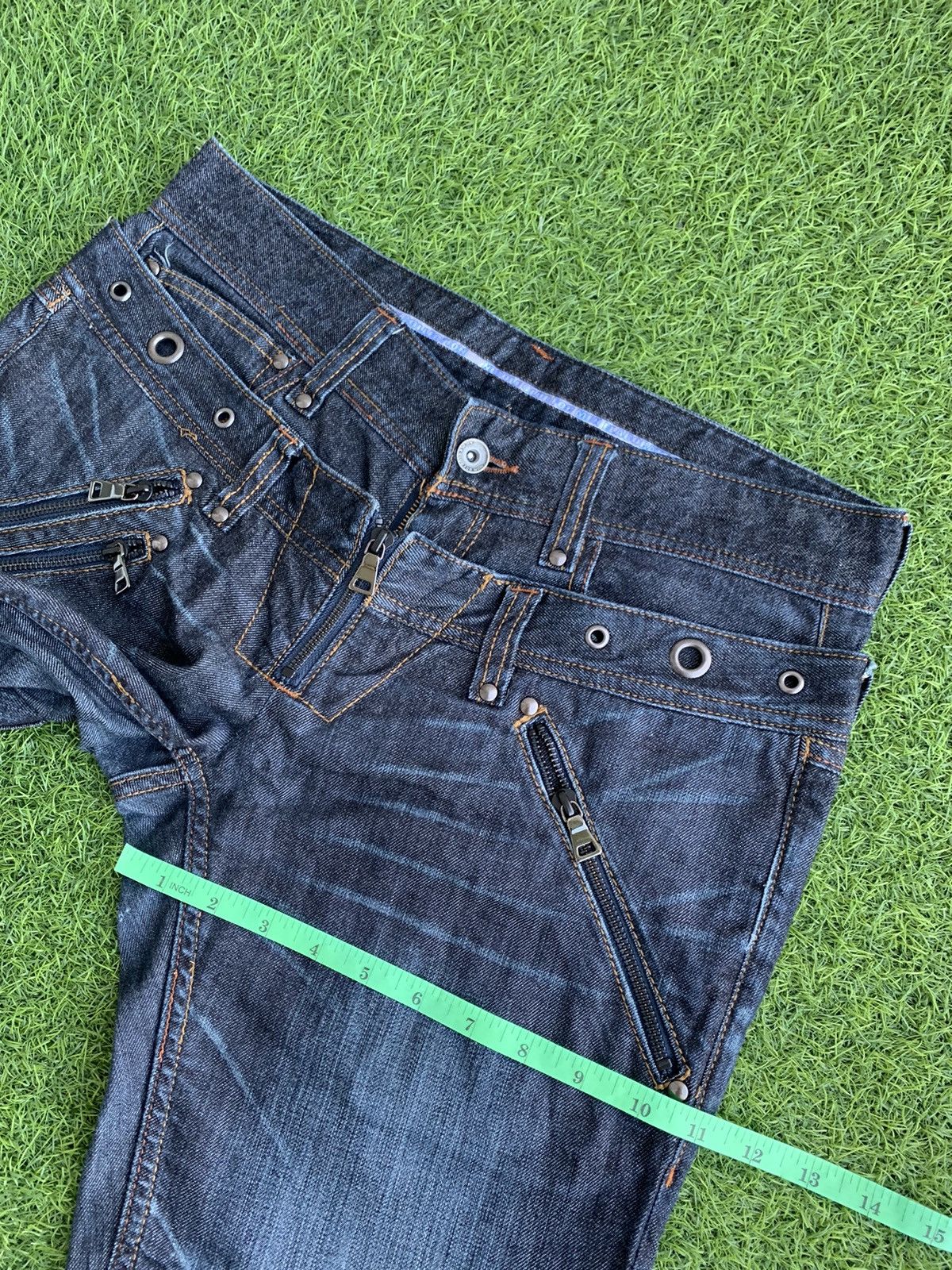 20471120 × If Six Was Nine × PPFM Vintage Nicole Club For Man Double Waist Flare Jeans Size US 31 - 16 Thumbnail