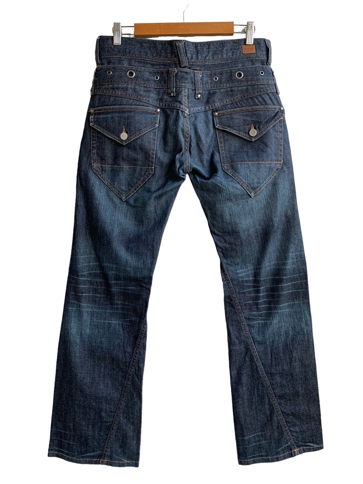 20471120 × If Six Was Nine × PPFM Vintage Nicole Club For Man Double Waist Flare Jeans Size US 31 - 2 Thumbnail