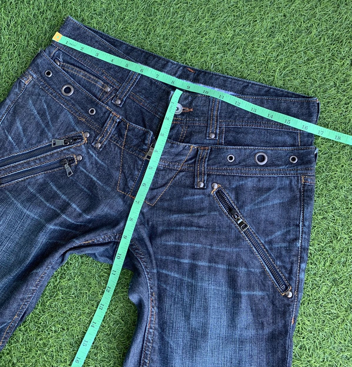20471120 × If Six Was Nine × PPFM Vintage Nicole Club For Man Double Waist Flare Jeans Size US 31 - 13 Thumbnail