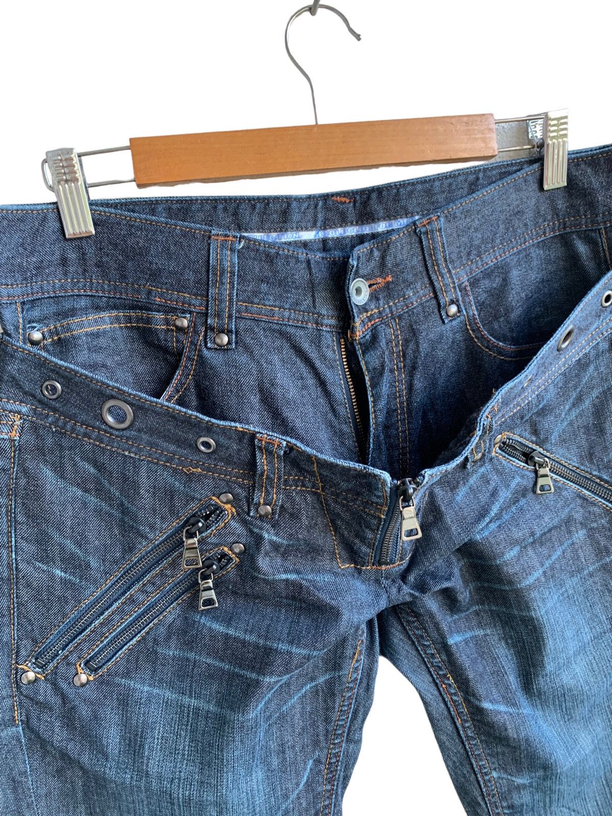 20471120 × If Six Was Nine × PPFM Vintage Nicole Club For Man Double Waist Flare Jeans Size US 31 - 5 Thumbnail