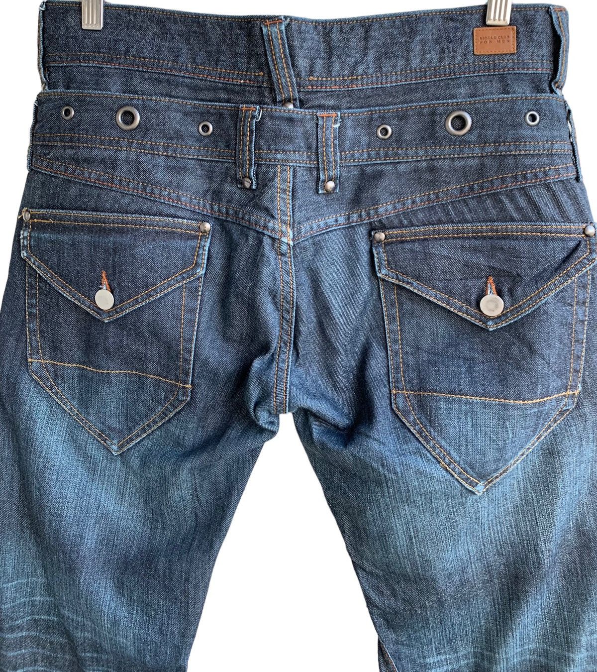 20471120 × If Six Was Nine × PPFM Vintage Nicole Club For Man Double Waist Flare Jeans Size US 31 - 8 Thumbnail