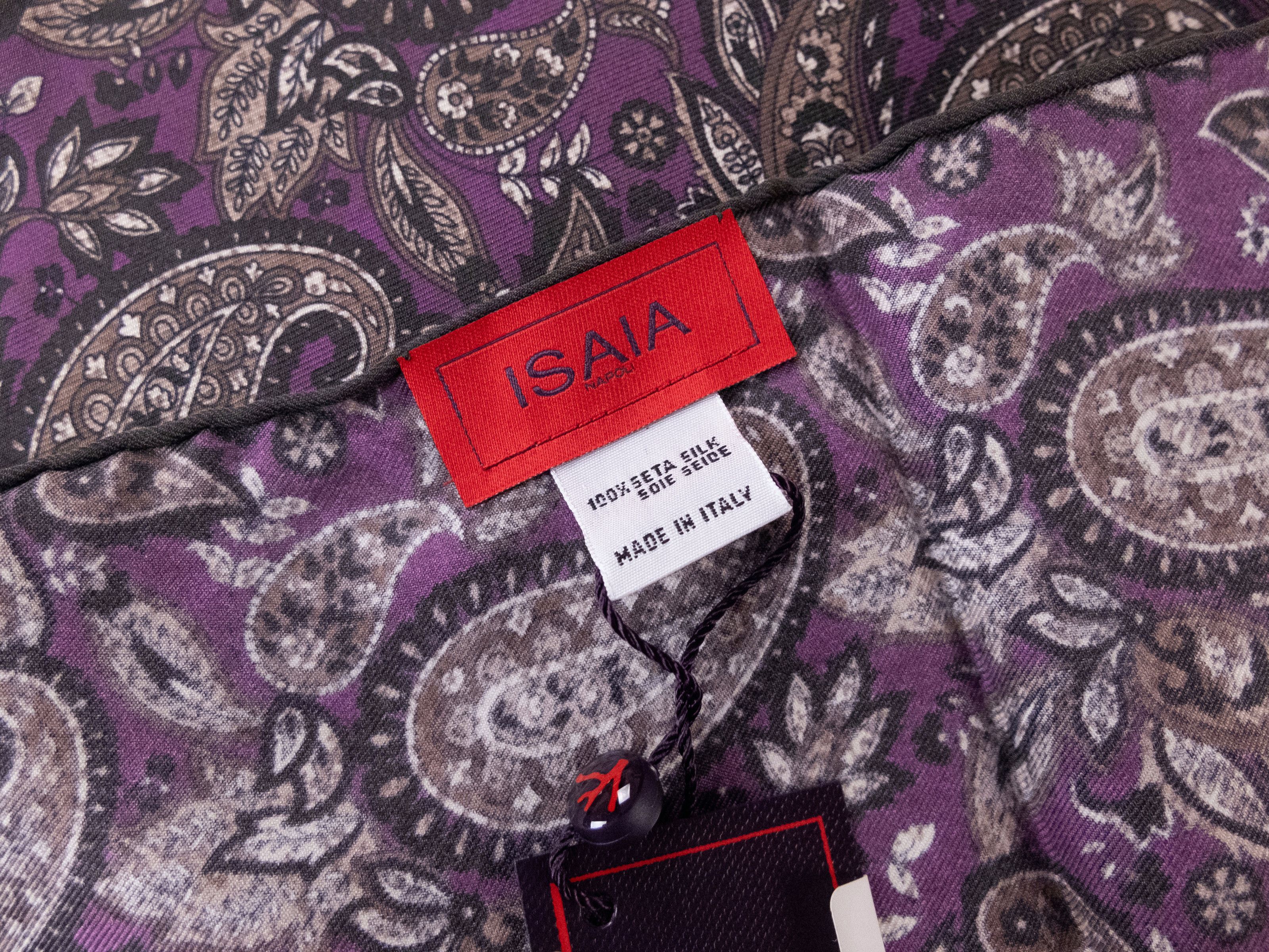Isaia 3 x ISAIA blue polka dot & floral print silk pocket square Size ONE SIZE - 11 Thumbnail