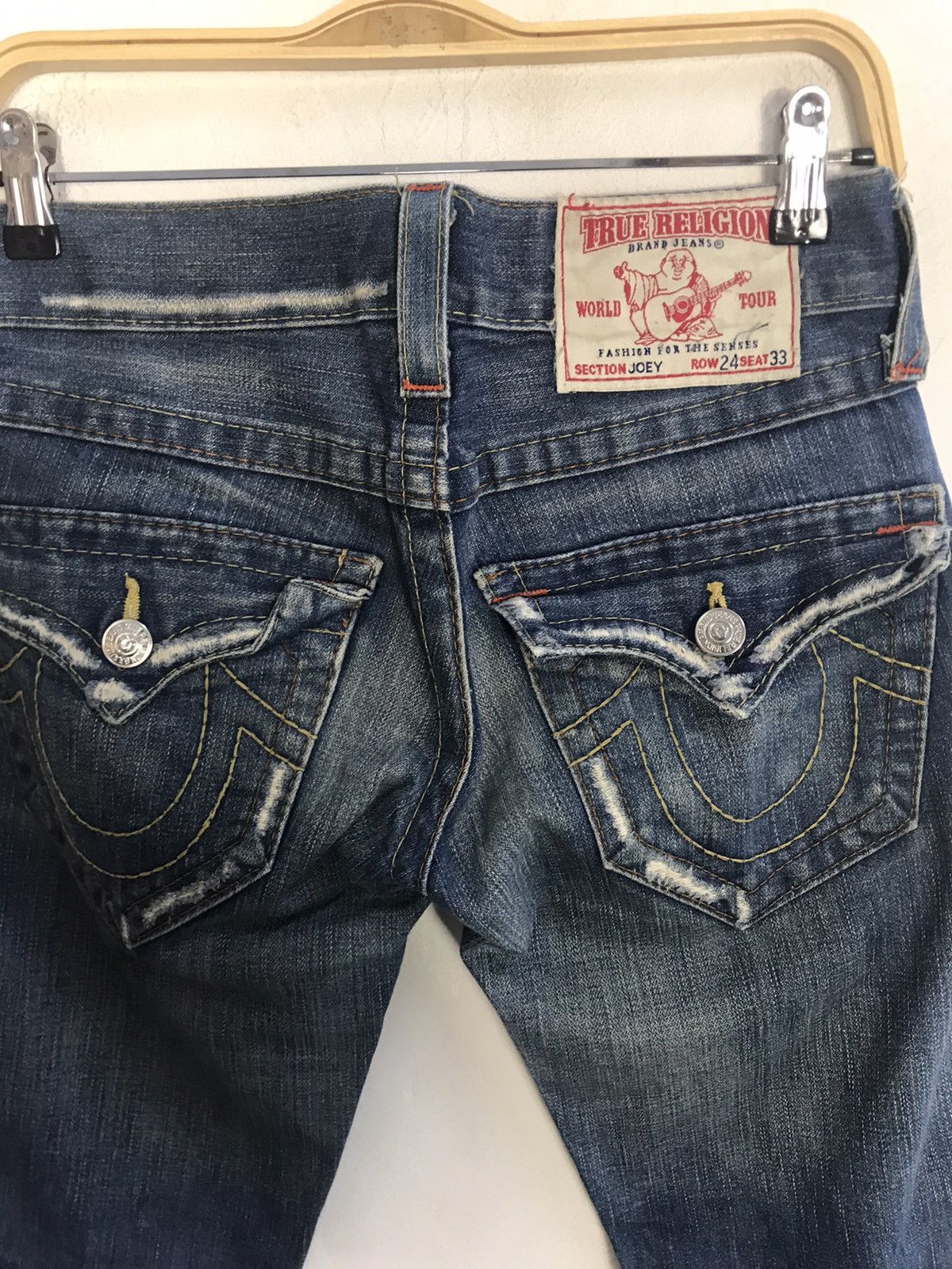 Other True Religion Section Joey Brand Denim Flap Pocket Boot Cut Size 29" - 4 Thumbnail