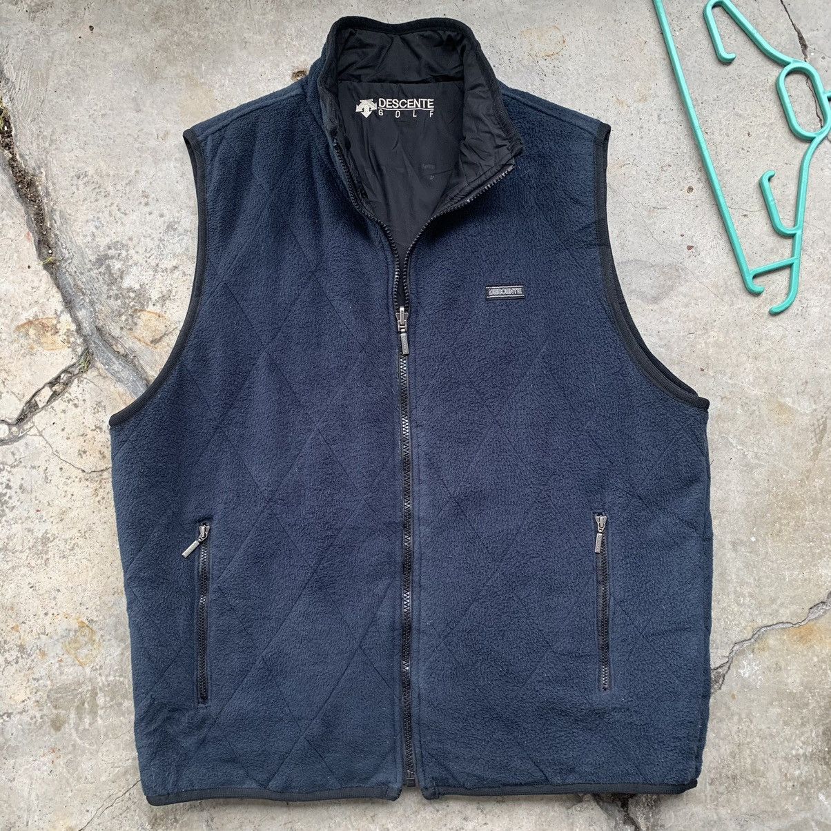 Descente × Japanese Brand Descente Golf tank tops zipper reversible fleece vest Size US M / EU 48-50 / 2 - 1 Thumbnail