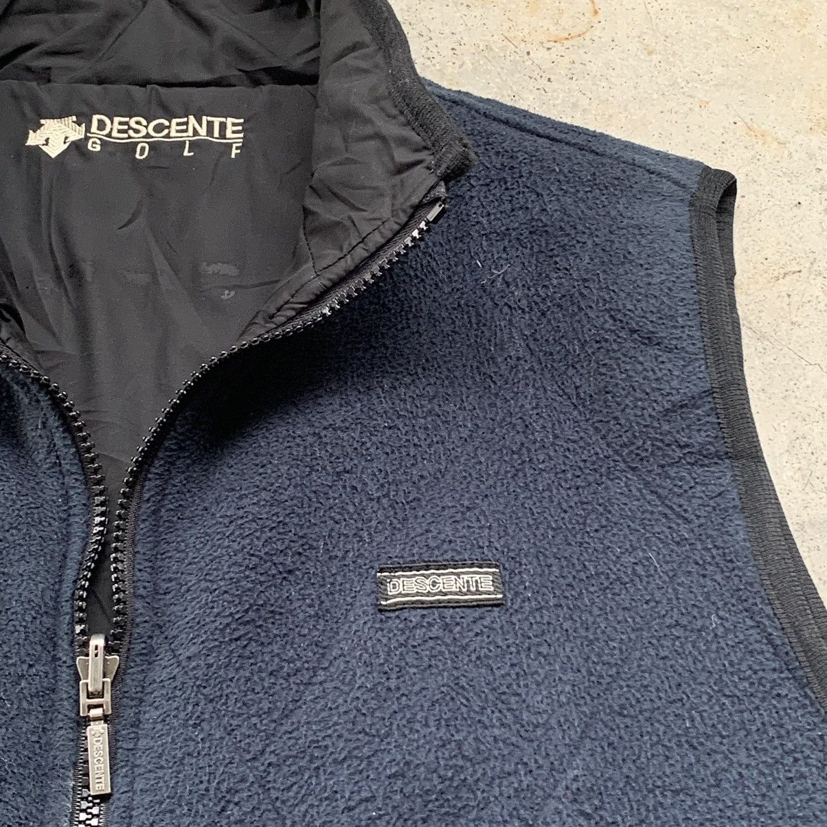 Descente × Japanese Brand Descente Golf tank tops zipper reversible fleece vest Size US M / EU 48-50 / 2 - 2 Thumbnail