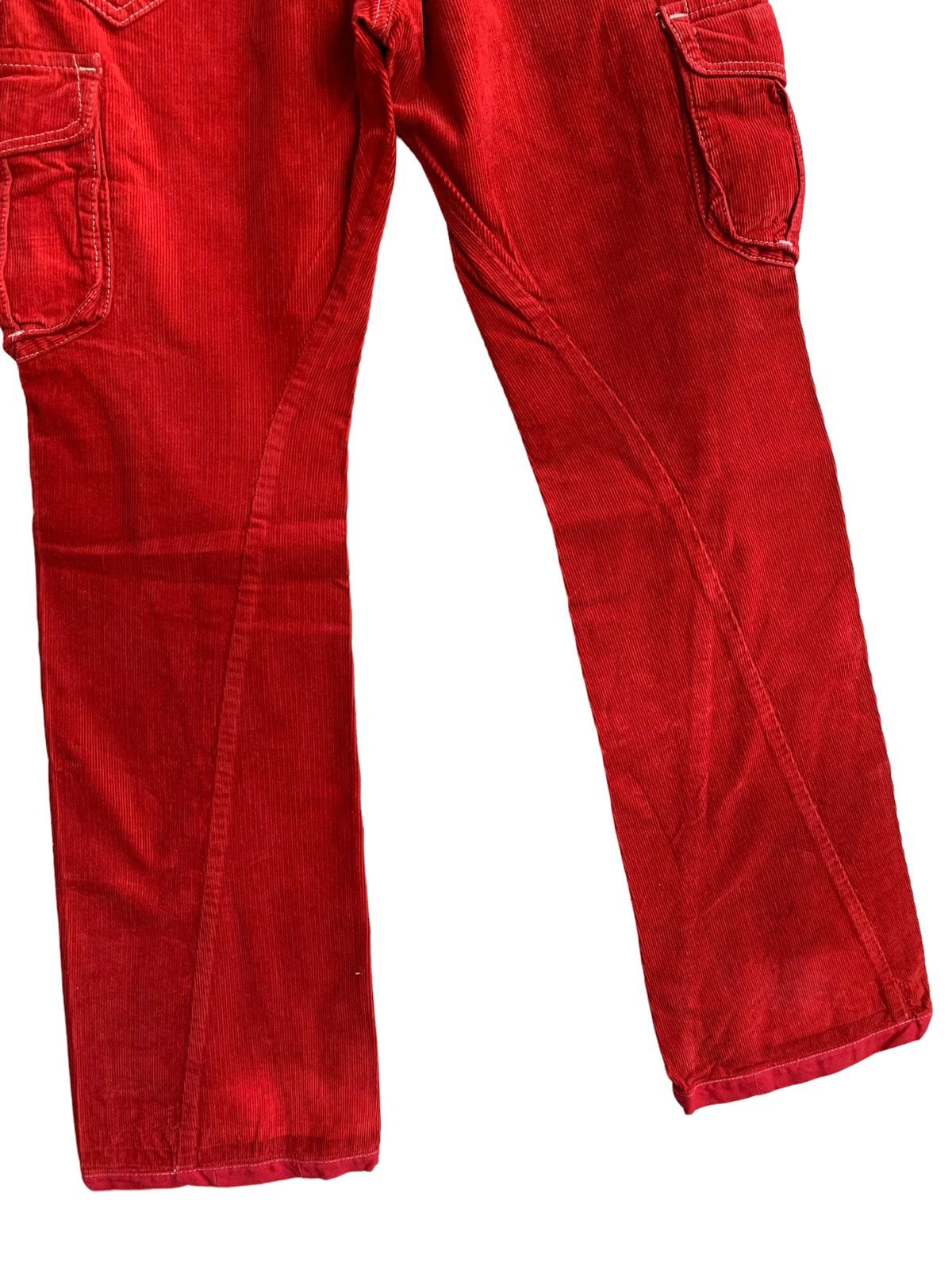 If Six Was Nine Vintage Lee Raiders Corduroy Flares Jeans Size US 32 / EU 48 - 7 Thumbnail