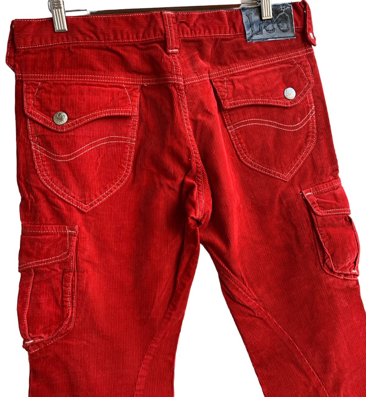 If Six Was Nine Vintage Lee Raiders Corduroy Flares Jeans Size US 32 / EU 48 - 5 Thumbnail