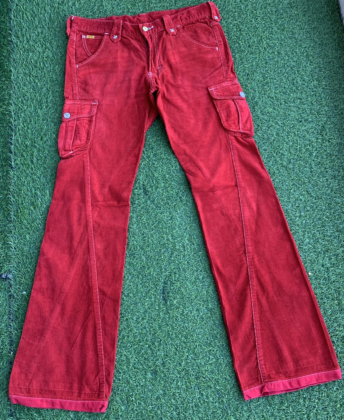 If Six Was Nine Vintage Lee Raiders Corduroy Flares Jeans Size US 32 / EU 48 - 18 Thumbnail