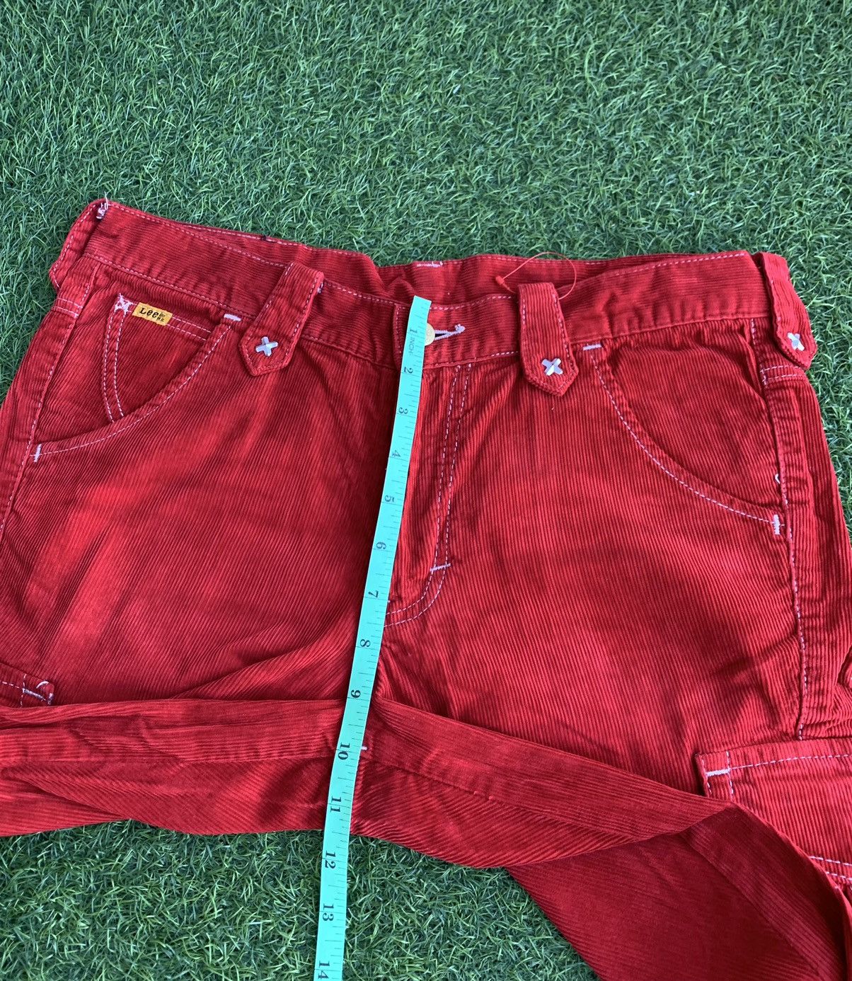 If Six Was Nine Vintage Lee Raiders Corduroy Flares Jeans Size US 32 / EU 48 - 12 Thumbnail