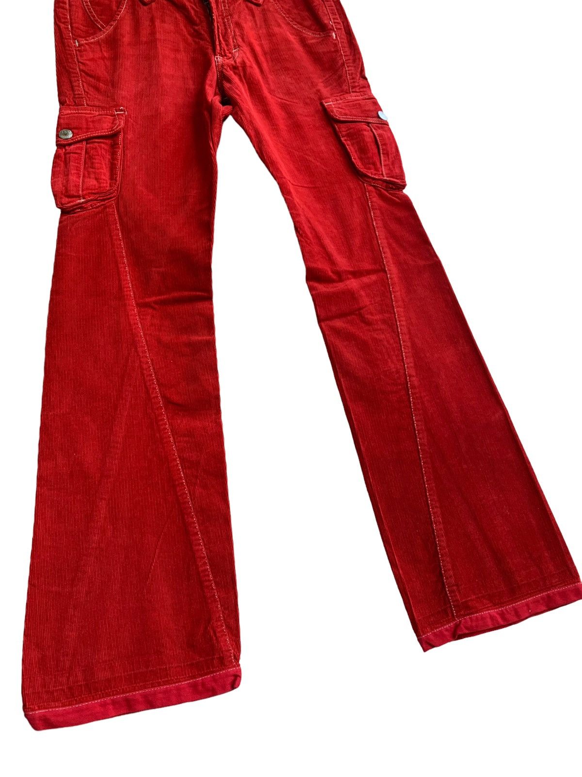 If Six Was Nine Vintage Lee Raiders Corduroy Flares Jeans Size US 32 / EU 48 - 6 Thumbnail