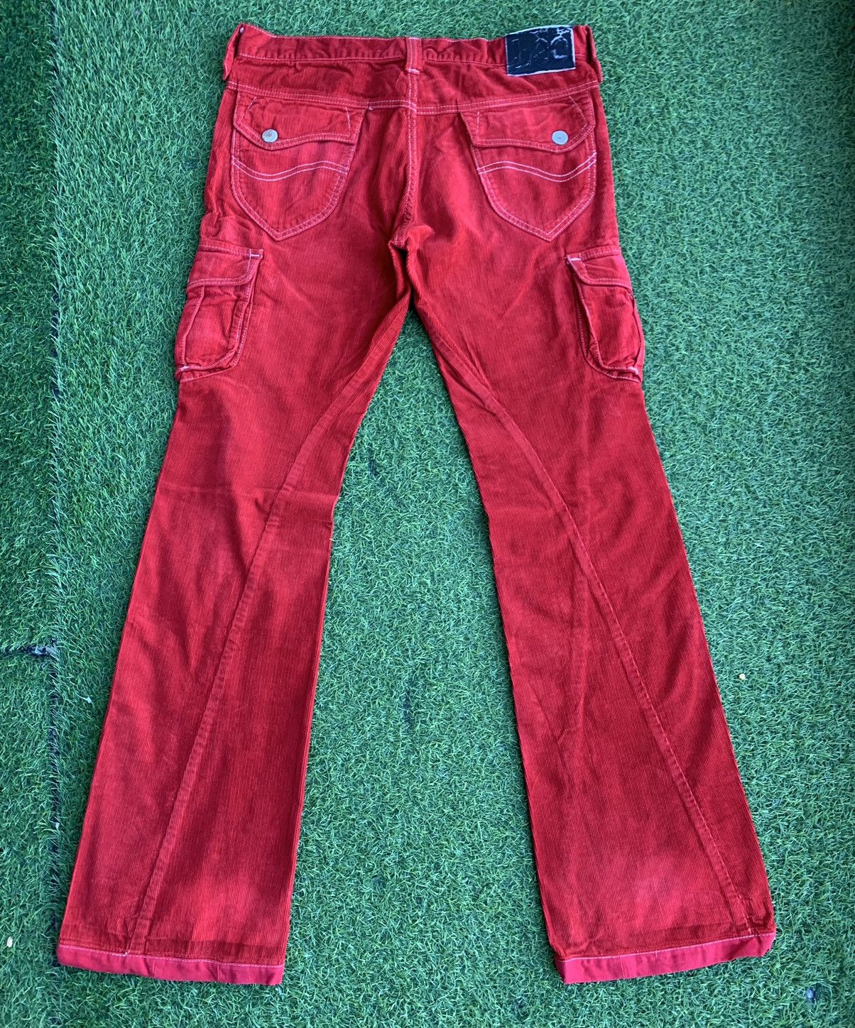 If Six Was Nine Vintage Lee Raiders Corduroy Flares Jeans Size US 32 / EU 48 - 19 Thumbnail
