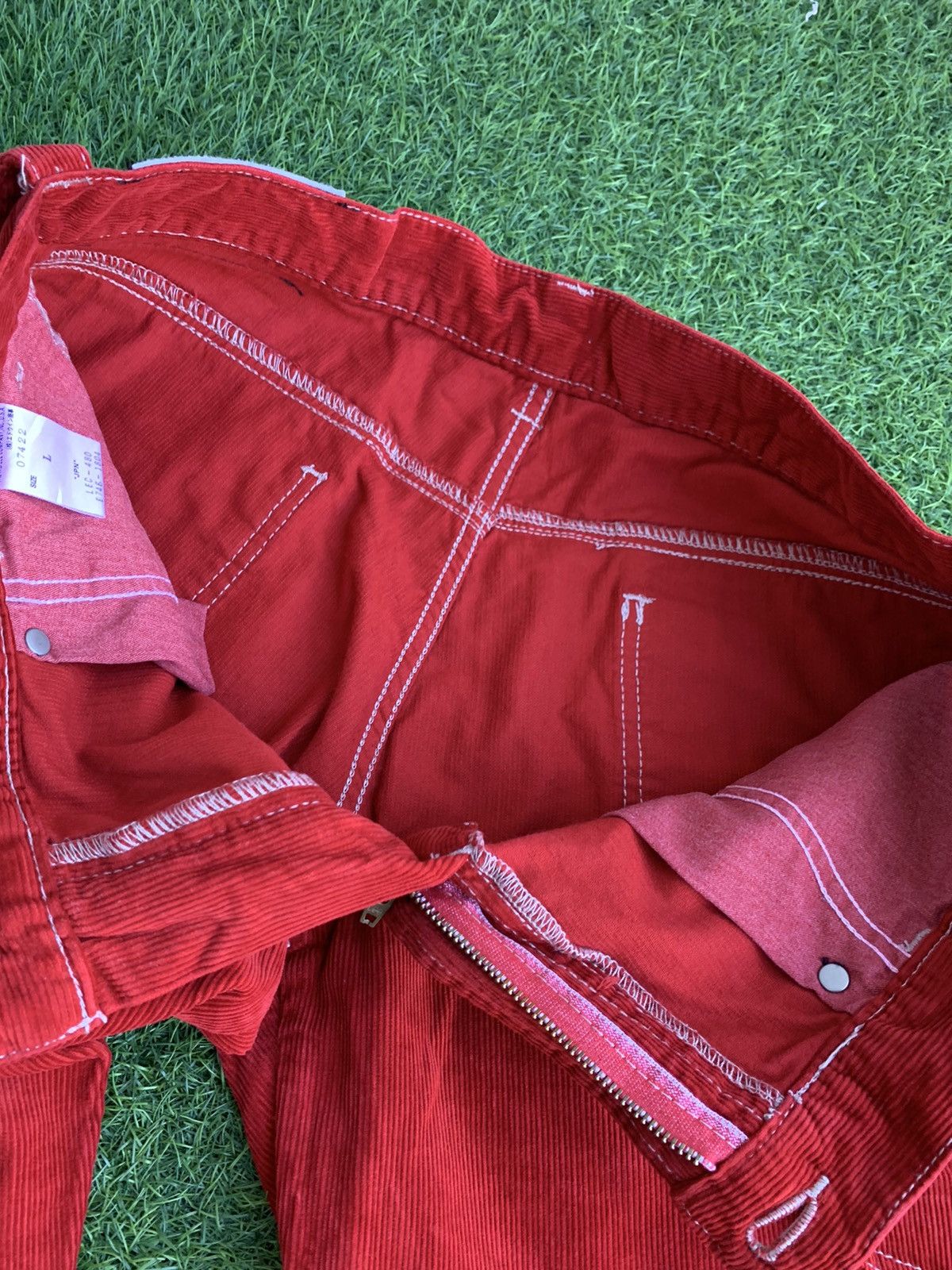 If Six Was Nine Vintage Lee Raiders Corduroy Flares Jeans Size US 32 / EU 48 - 14 Thumbnail
